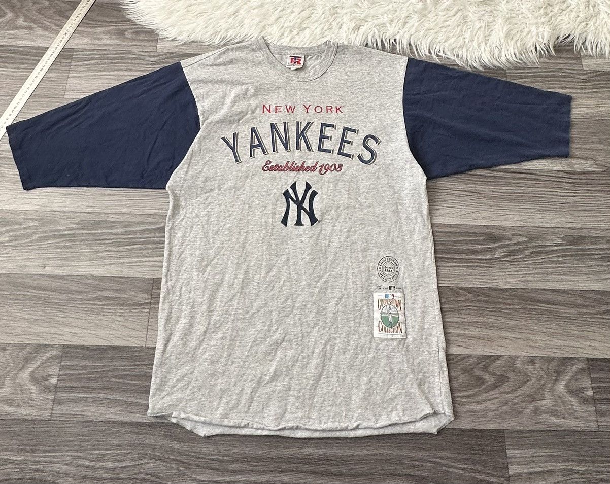 New York Yankees New York Yankees Grey 1994 MLB vintage rare Longsleeve Size US XL / EU 56 / 4 - 1 Thumbnail