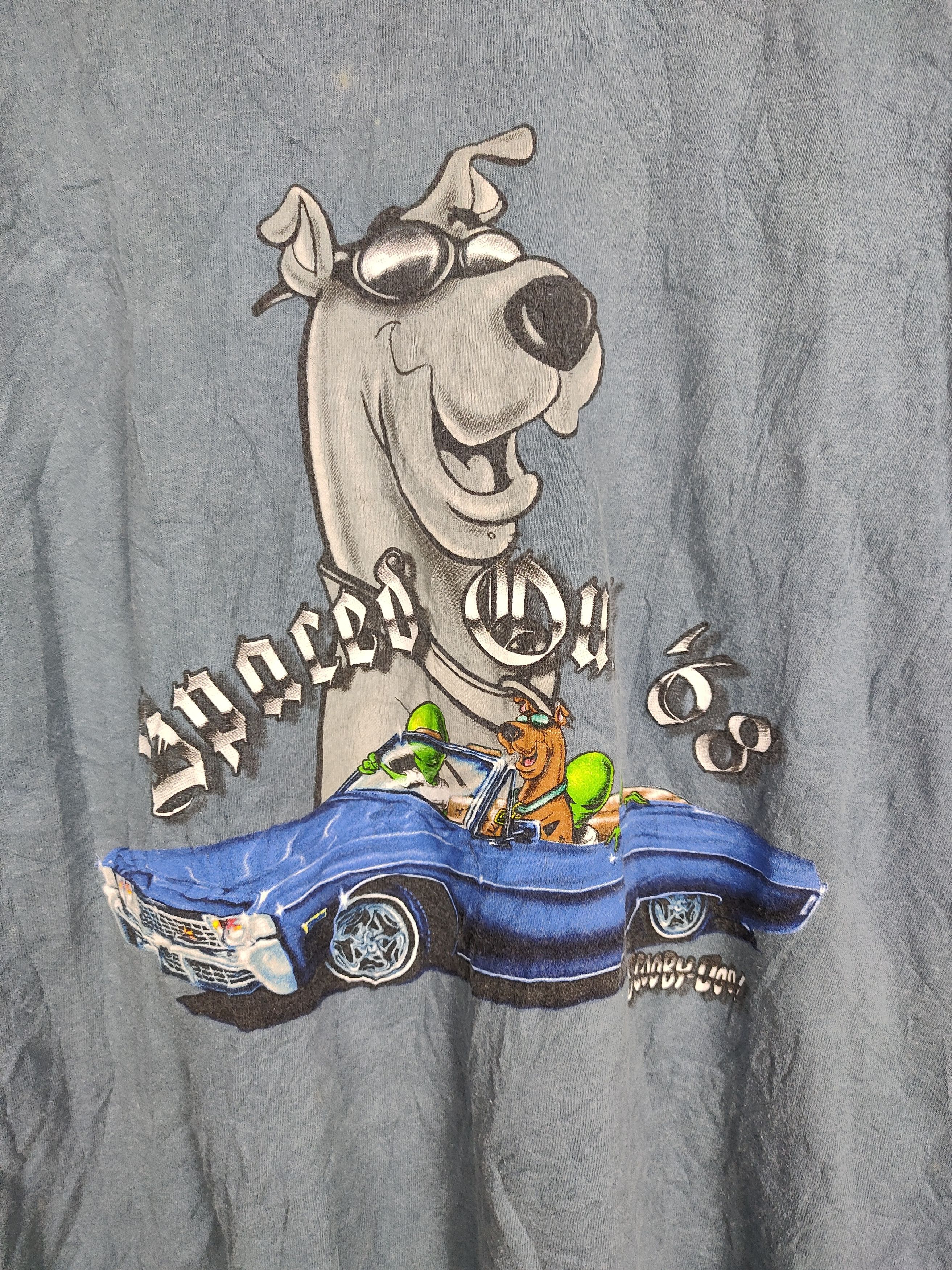 Cartoon Network × Vintage Vintage 1998 Scooby-Doo Alien Car T-Shirt Size US L / EU 52-54 / 3 - 3 Thumbnail