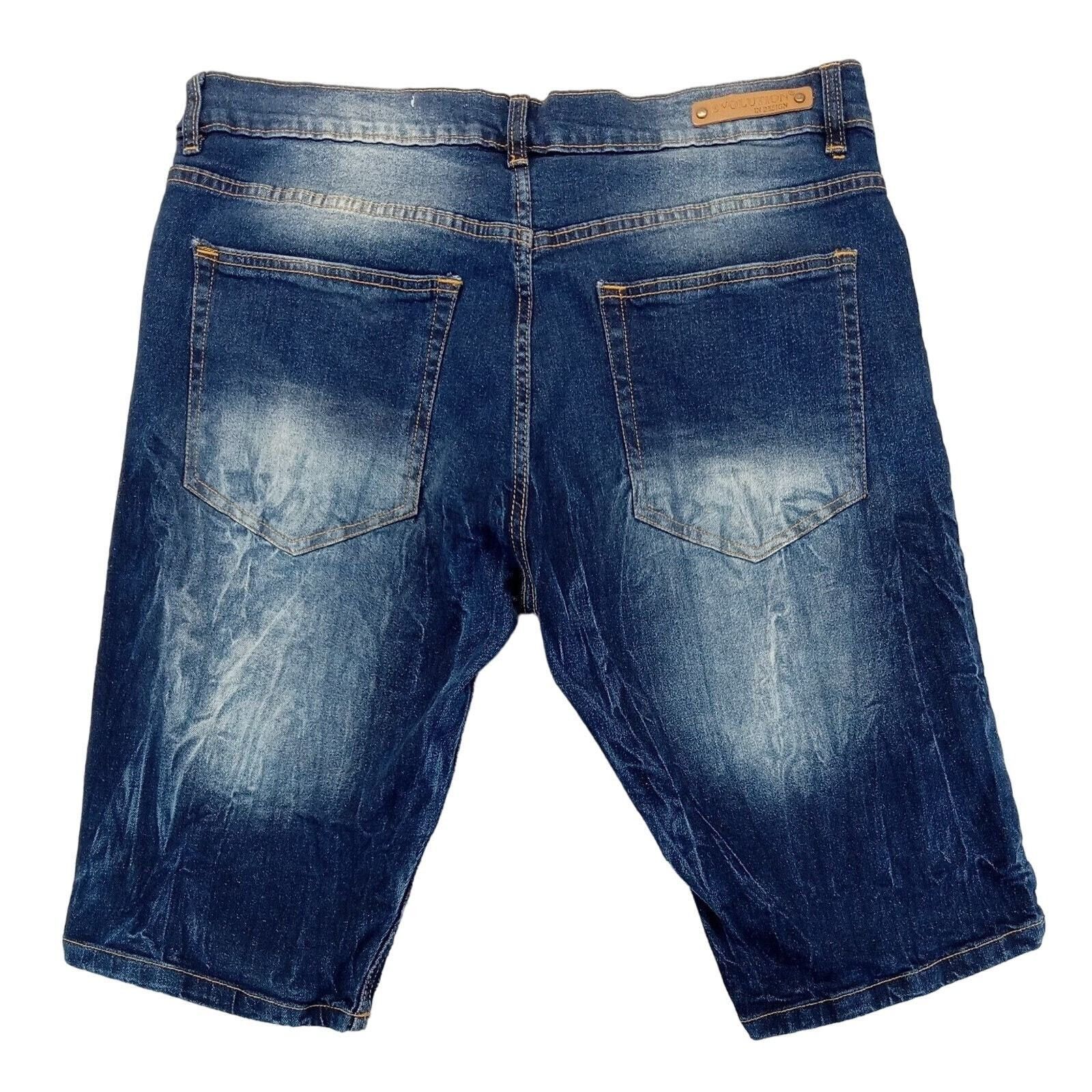 & Other Stories Evolution In Design Shorts 38 Hip Hop Streetwear Y2K Denim Size US 38 / EU 54 - 2 Thumbnail
