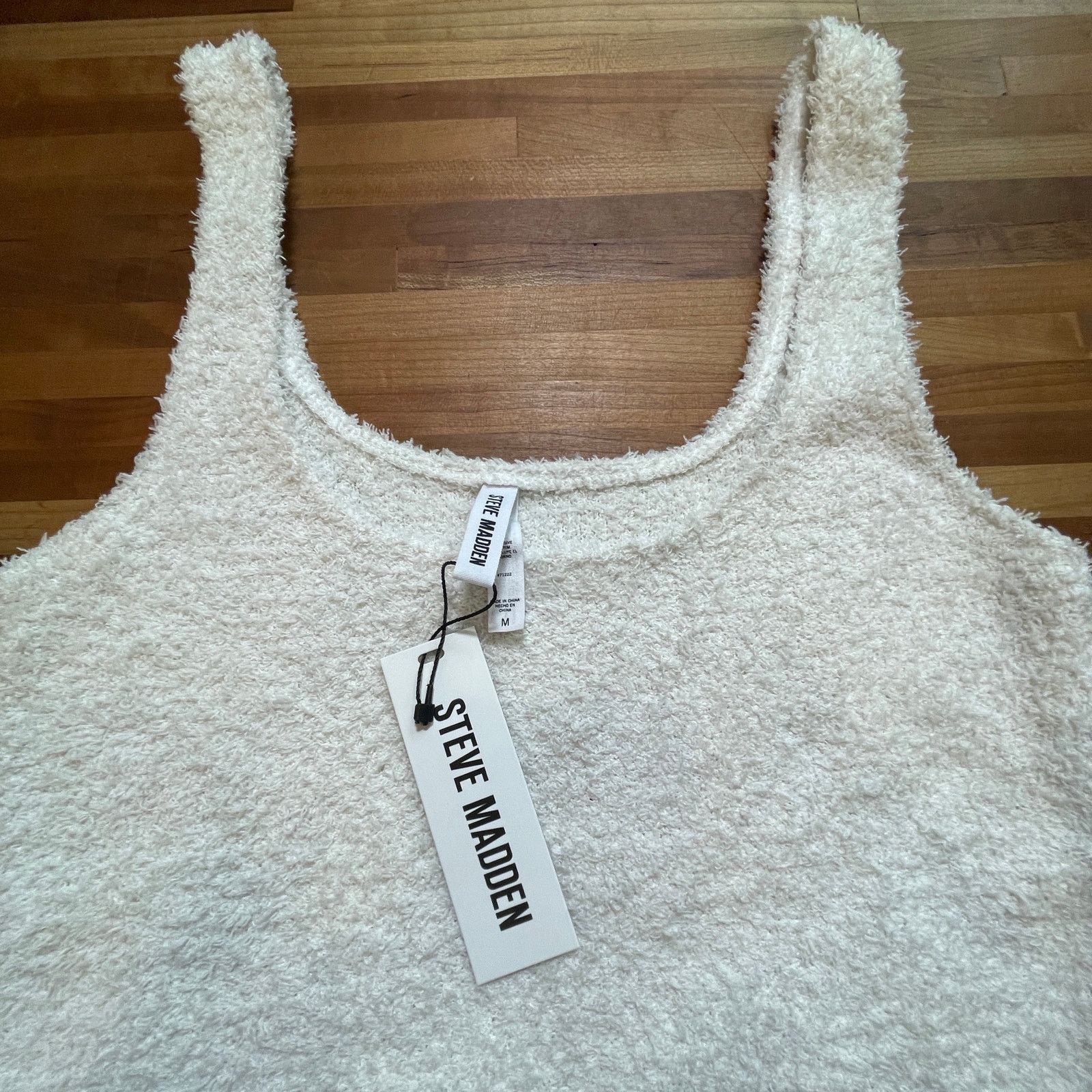 Steve Madden Steve Madden Women's Chenille Sleep Tank Top white Medium Size M / US 6-8 / IT 42-44 - 3 Thumbnail