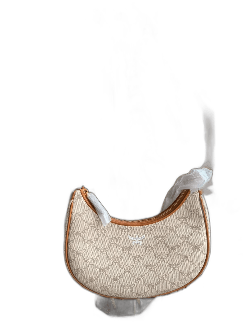 MCM New Crescent Shoulder Bag Hobo Style-Yf in Beige, Men's