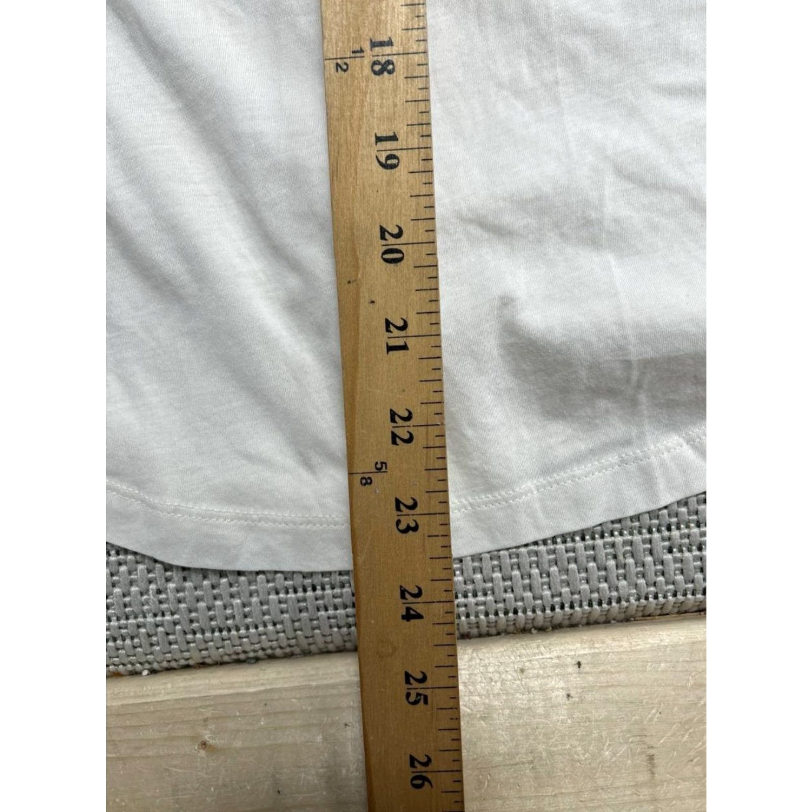 Loft Loft Womens XS White Cotton Classic Fit Shirt Tail Hem Crew Neck Tee Size XS / US 0-2 / IT 36-38 - 7 Thumbnail