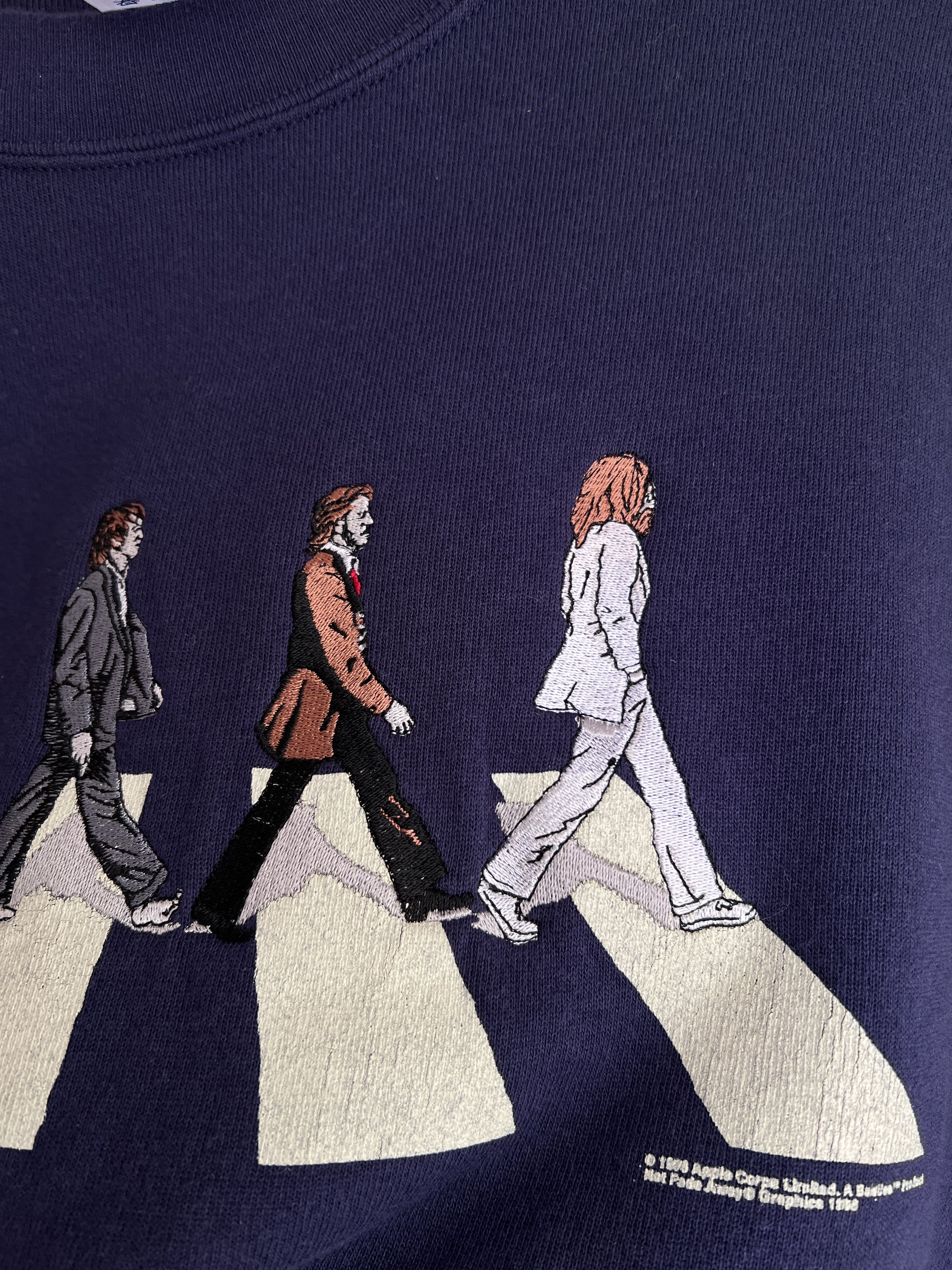 Delta The Beatles vintage 1980s embroidered sweatshirt Abbey Road Size US XL / EU 56 / 4 - 6 Thumbnail