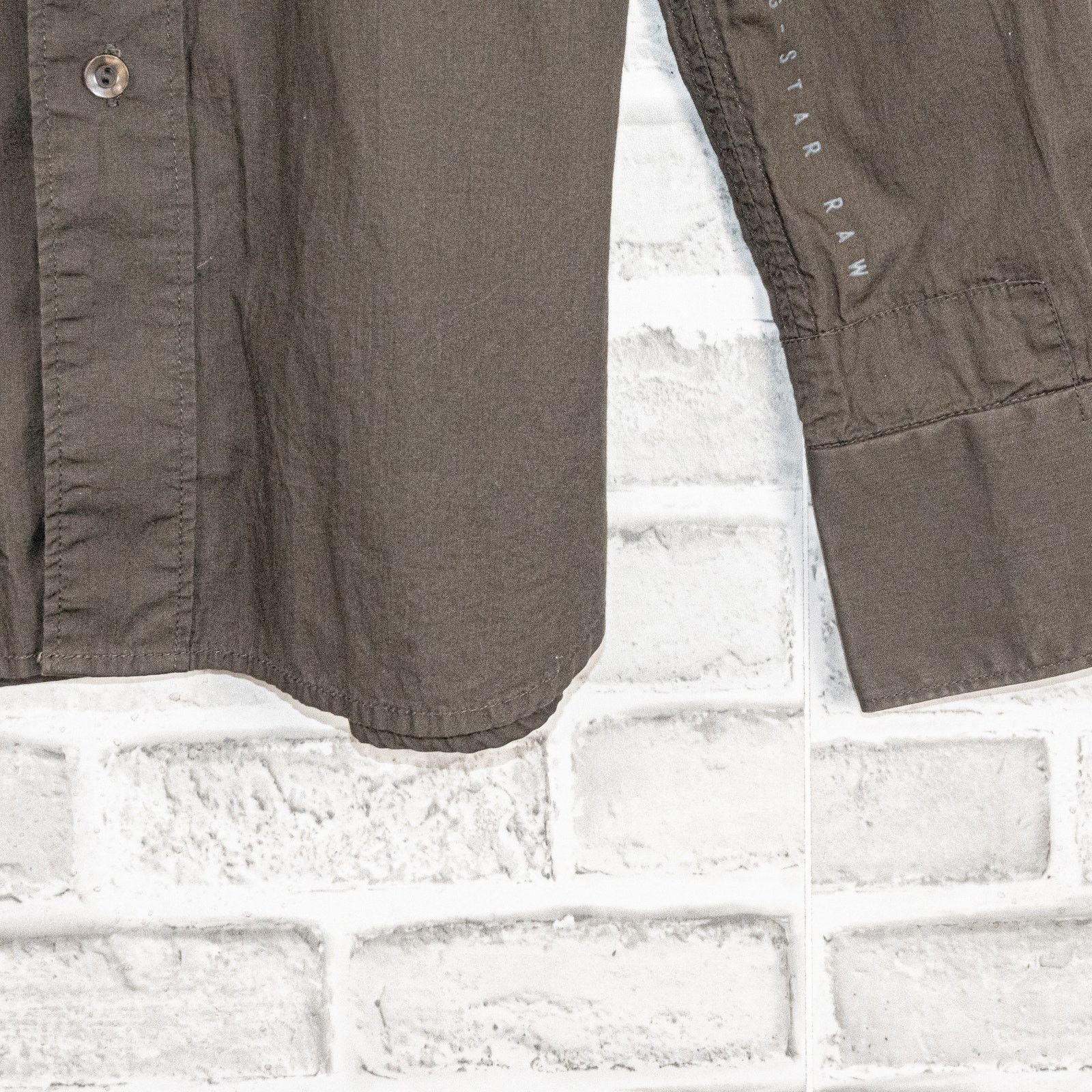 G-Star G Star Raw Men's Button up Shirt Long Sleeve in Brown Cotton Size US M / EU 48-50 / 2 - 7 Thumbnail