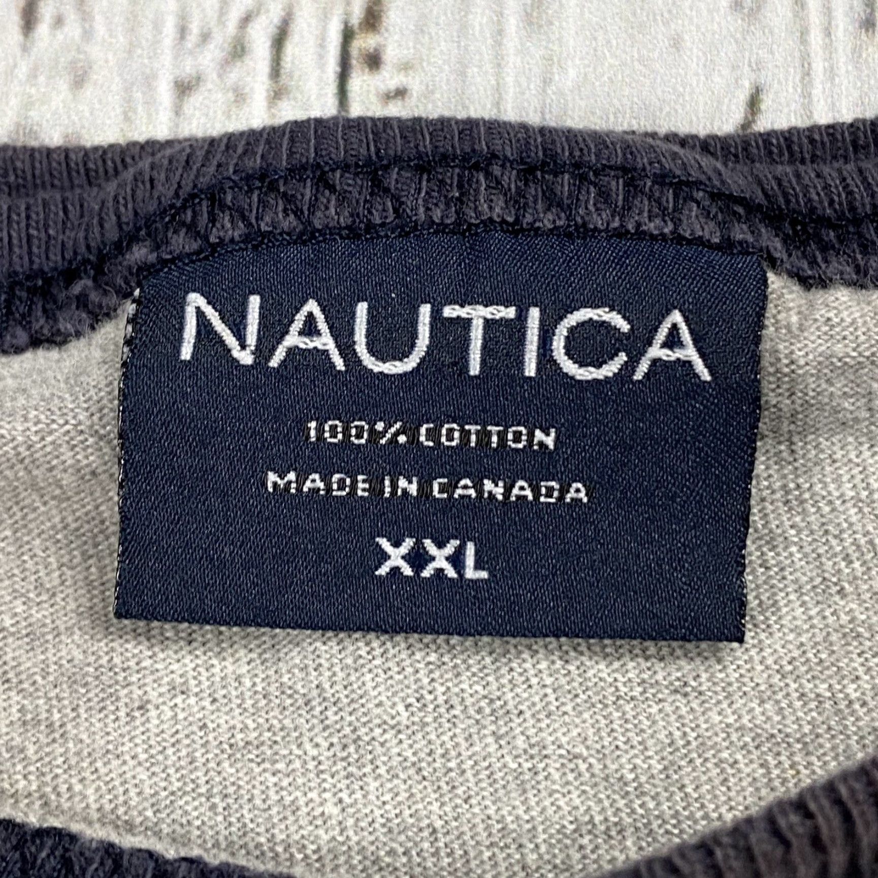 Nautica VTG Nautica Shirt T-Shirt Mens 2XL Gray Hawaiian Graphic Crew Neck Short Sleeve Vintage 2000s Made in Thailand Mens Regular Fit Size US XXL / EU 58 / 5 - 5 Thumbnail