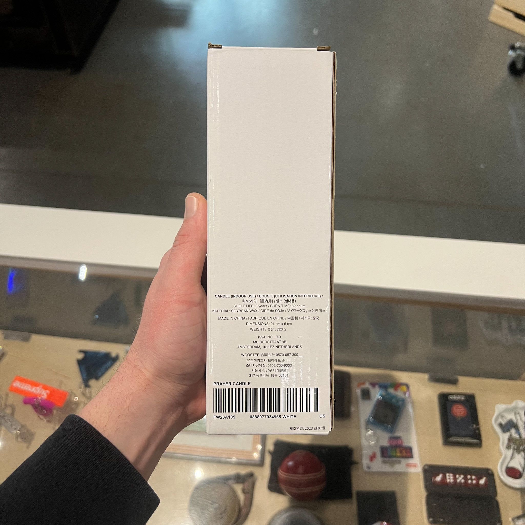 Supreme Supreme Prayer Candle White Size ONE SIZE - 3 Thumbnail