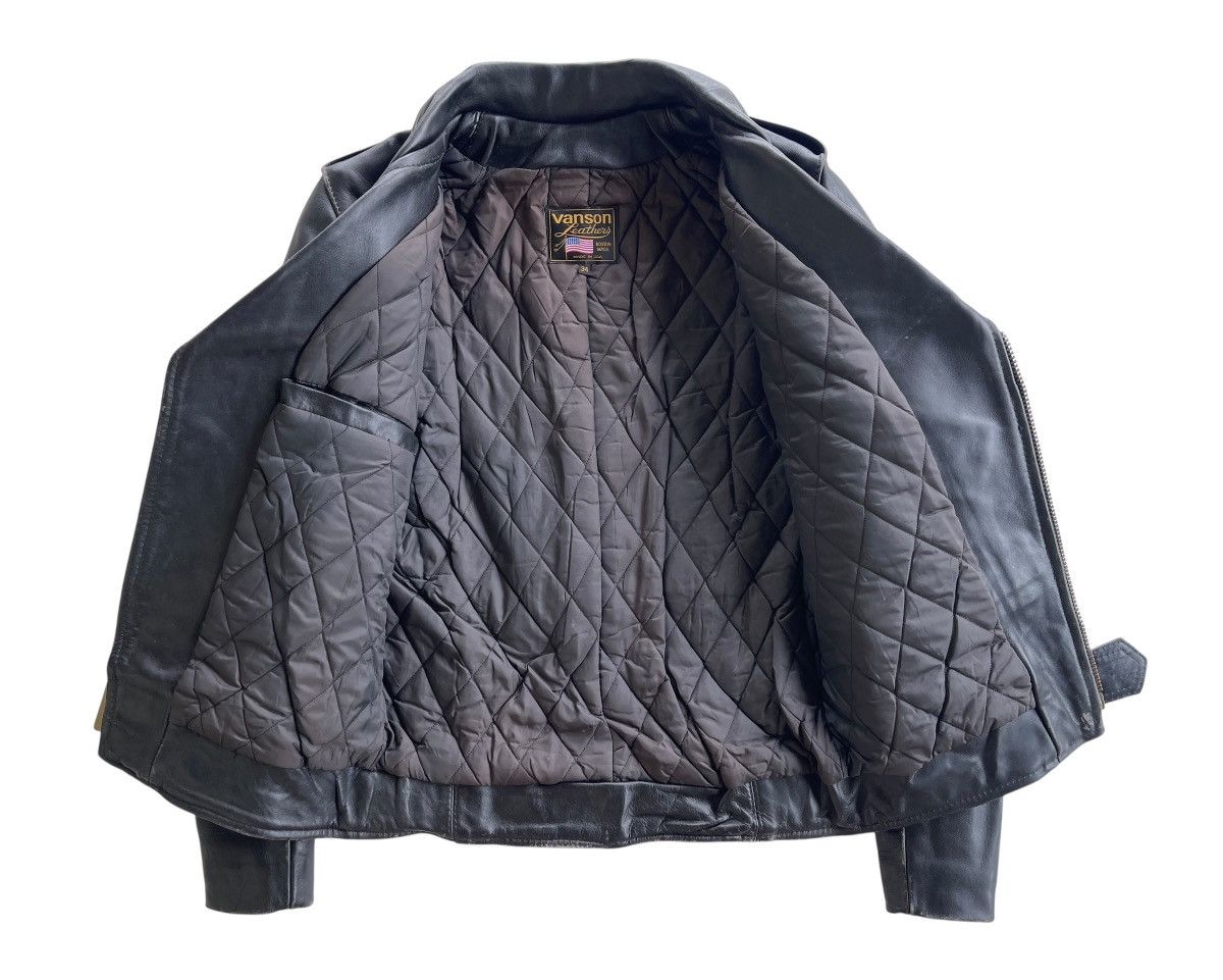 Vanson Leathers Vanson Leather USA Double Collar Biker Jacket (size 38) Size US S / EU 44-46 / 1 - 6 Thumbnail