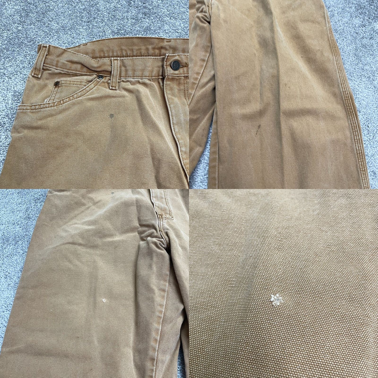 Dickies Dickies Carpenter Pants Mens 36x32 Brown Straight Leg Cotton Canvas Durable Work Pants Size US 36 / EU 52 - 8 Thumbnail