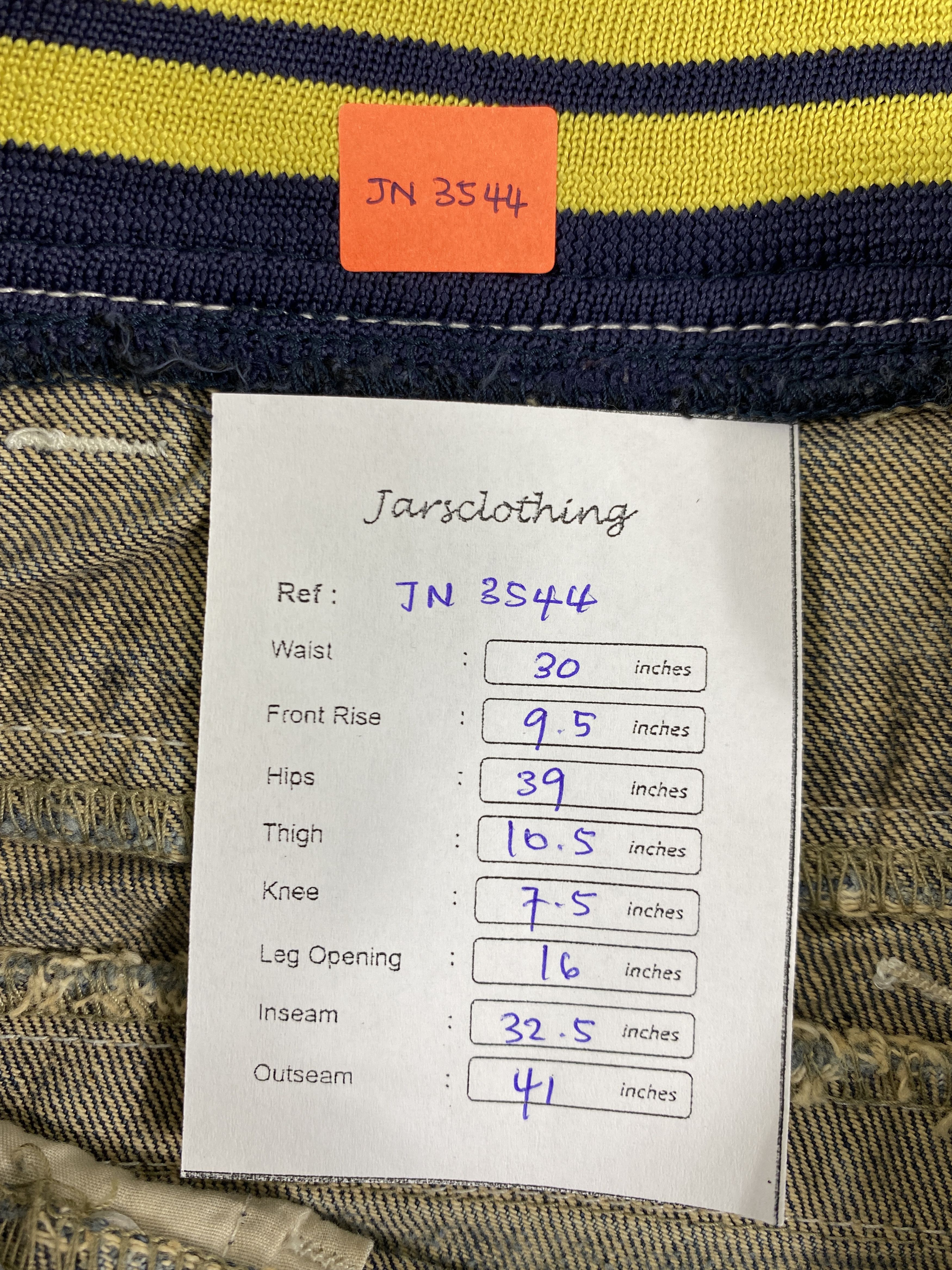 Japanese Brand Vintage Double Waist Jeans 30x32.5 Denim- JN3544 Size US 30 / EU 46 - 8 Thumbnail