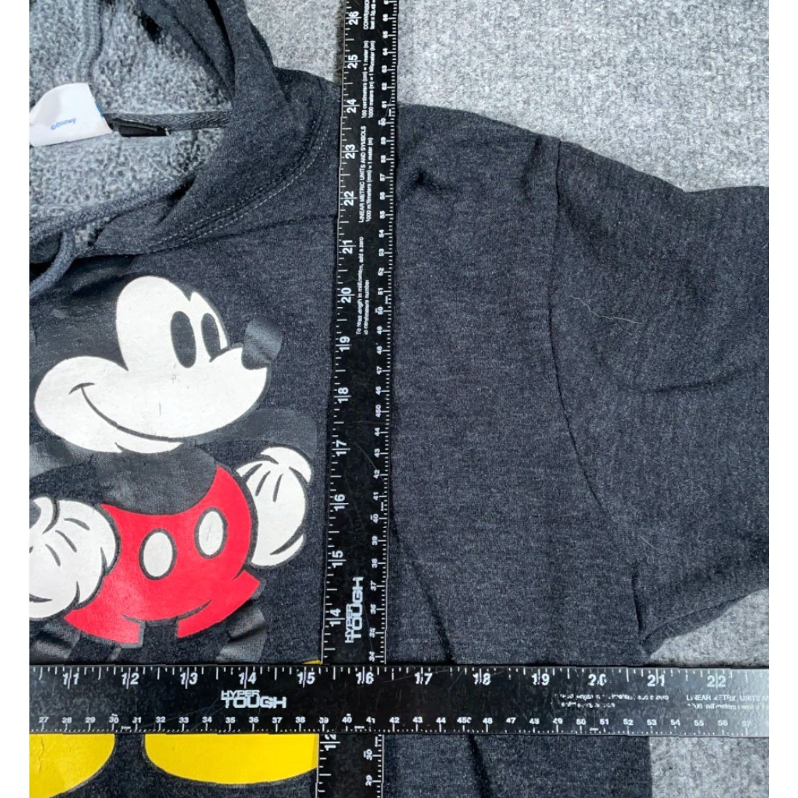 Disney Disney Mickey Mouse Hoodie Sweatshirt Women's M Dark Gray Pullover Size M / US 6-8 / IT 42-44 - 3 Thumbnail