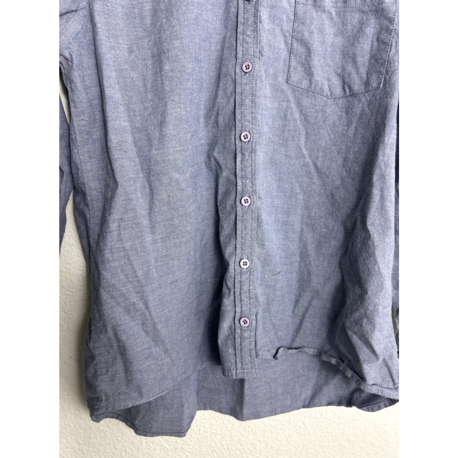 Vintage Sierra Nevada Women’s XL Long Sleeve Button Up Shirt Blue Chambray Size XL / US 12-14 / IT 48-50 - 6 Thumbnail
