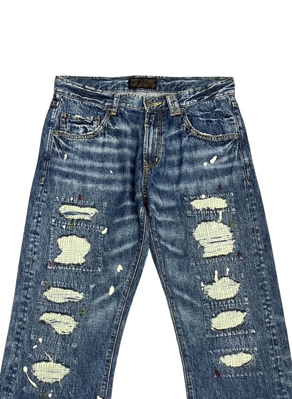 Sugar CUBE SUGAR "Union Made" Distressed Grunge Jeans Size 30" Size US 30 / EU 46 - 4 Thumbnail