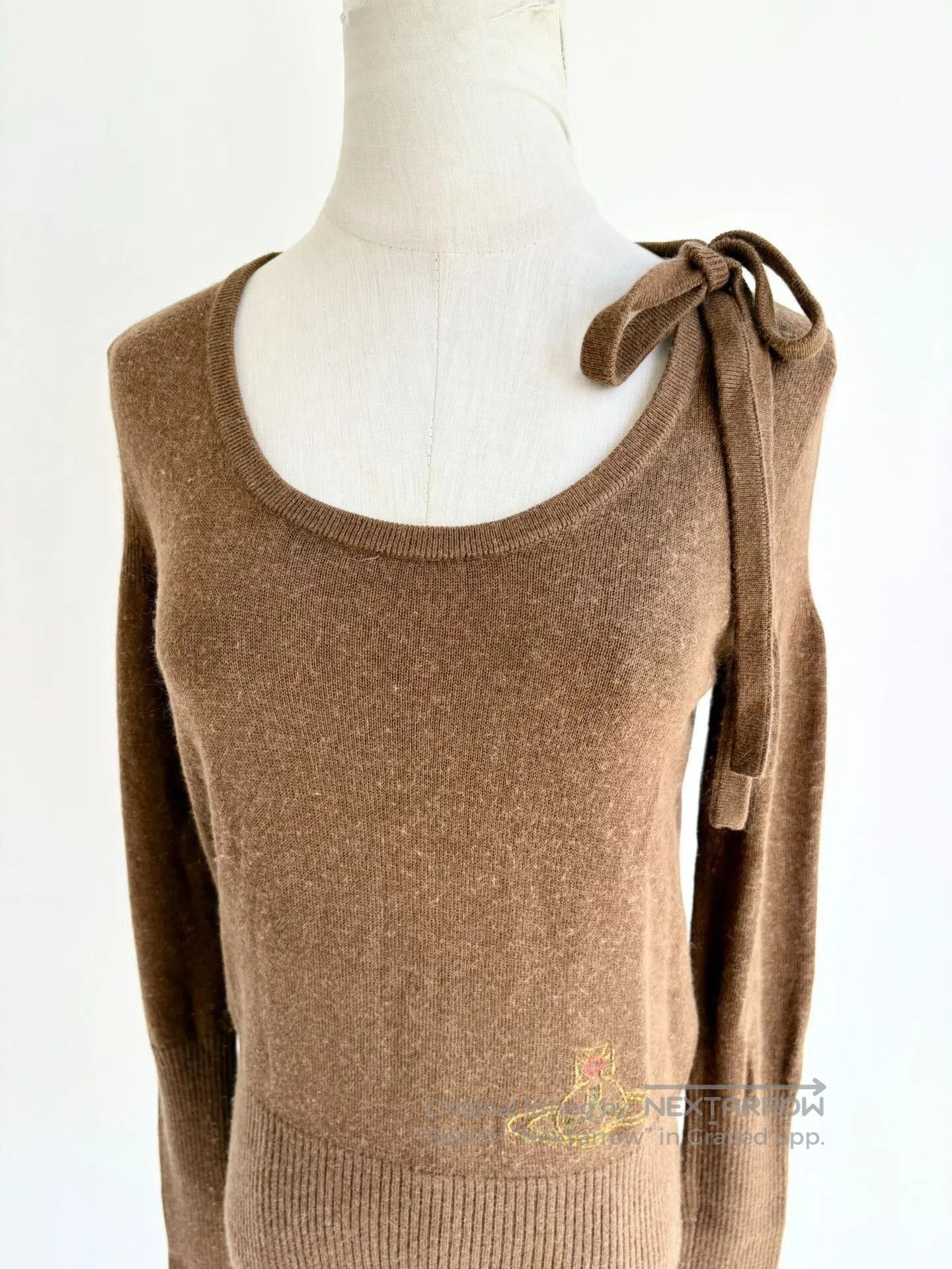 Vivienne Westwood Vivienne Westwood Vintage Brown Saturn Bow Knit. Size M / US 6-8 / IT 42-44 - 3 Thumbnail