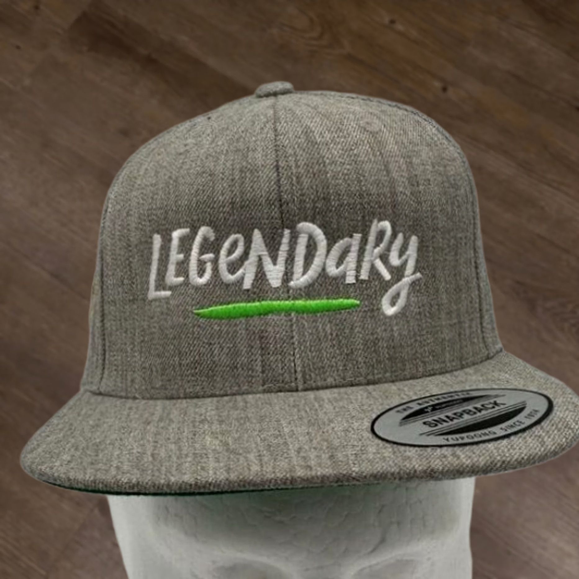 Vintage The Classic Yupoong Wool Blend Hats Adult OSFA Gray Snapback Mens NEW Size ONE SIZE - 1 Thumbnail