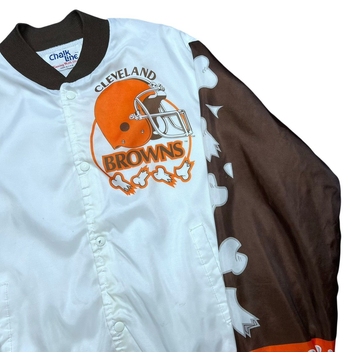 Chalk Line 90s NFL Cleveland Browns Dawgs Chalk Line Fanimation Jacket Size US L / EU 52-54 / 3 - 20 Thumbnail