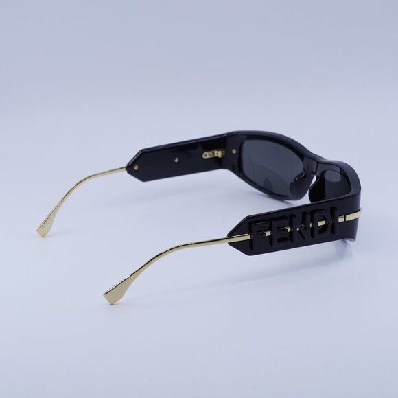 Fendi 🕶️ New Fendi FE40120I 01A Sunglasses - Shiny Black Frame Size ONE SIZE - 9 Thumbnail
