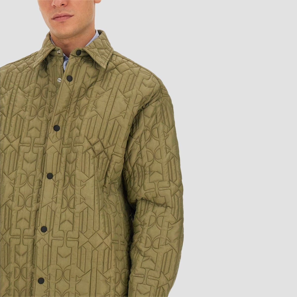 Palm Angels Palm Angels Monogram Quilted Shirt Jacket Size US S / EU 44-46 / 1 - 3 Thumbnail