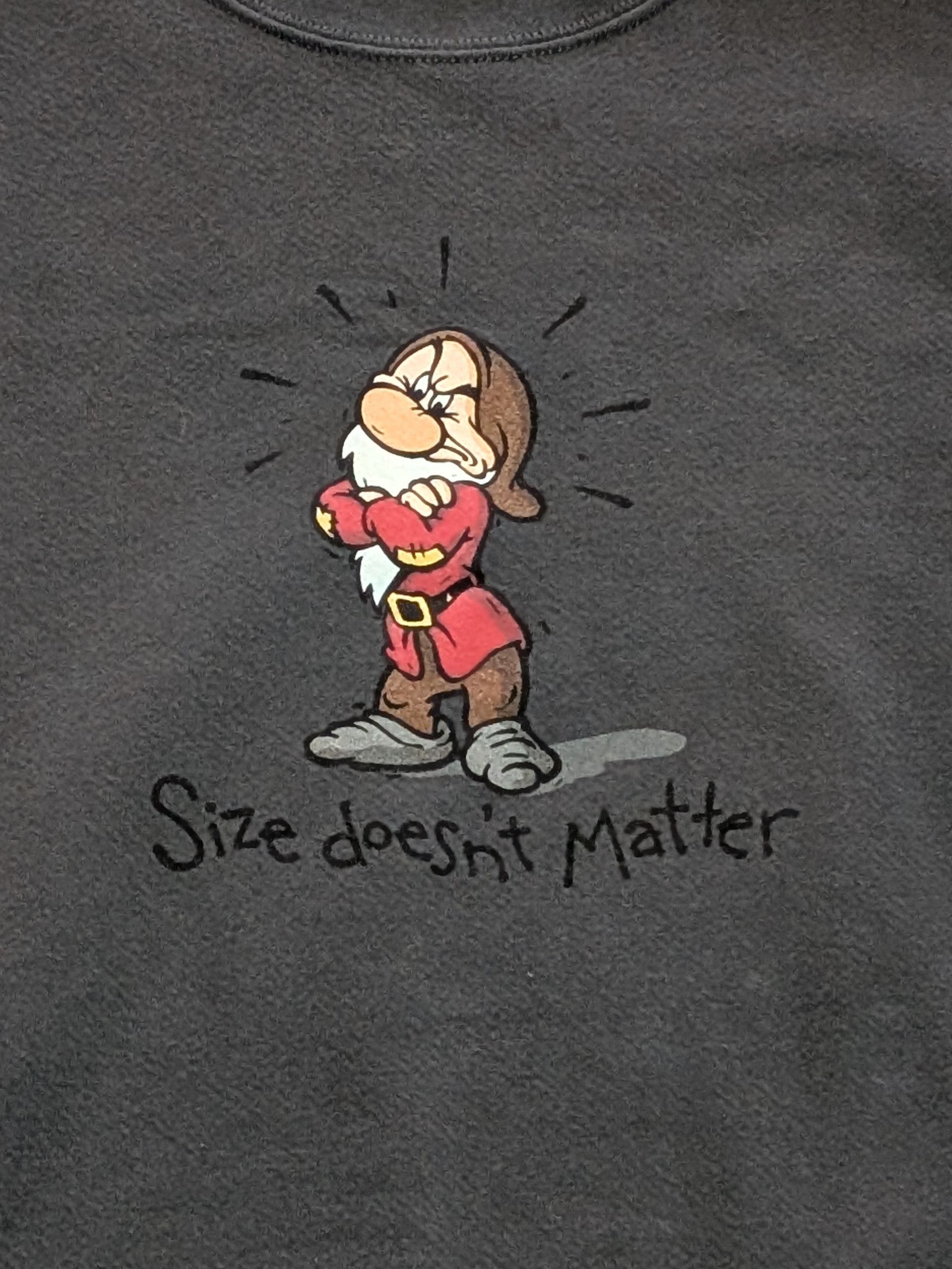 Disney Disney Grumpy 'Size Doesn't Matter' Crewneck - Size XXL Size US XXL / EU 58 / 5 - 2 Thumbnail
