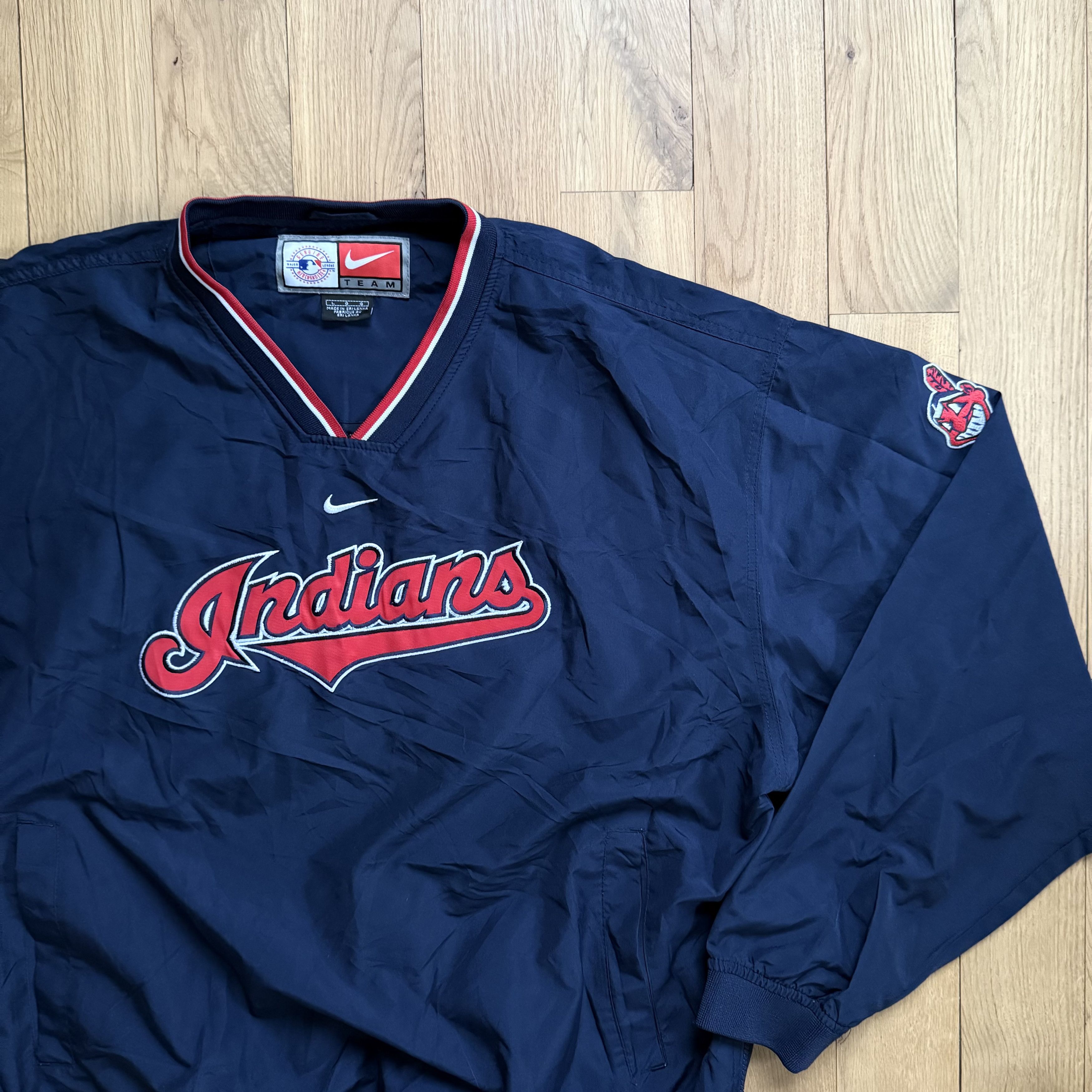 Nike Cleveland Indians Shell Top V-Trainer Nike Jacket MLB LARGE Size US L / EU 52-54 / 3 - 3 Thumbnail
