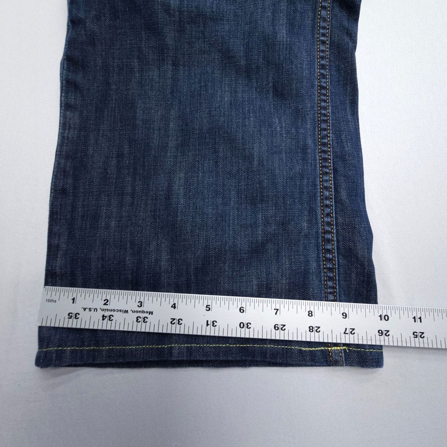 Levi's Levi's 527 Jeans Mens 40 x 28 Inseam Bootcut Denim Dark Wash Blue Regular Pocket 5-Pocket Design Vintage No Capable? Size US 40 / EU 56 - 5 Thumbnail