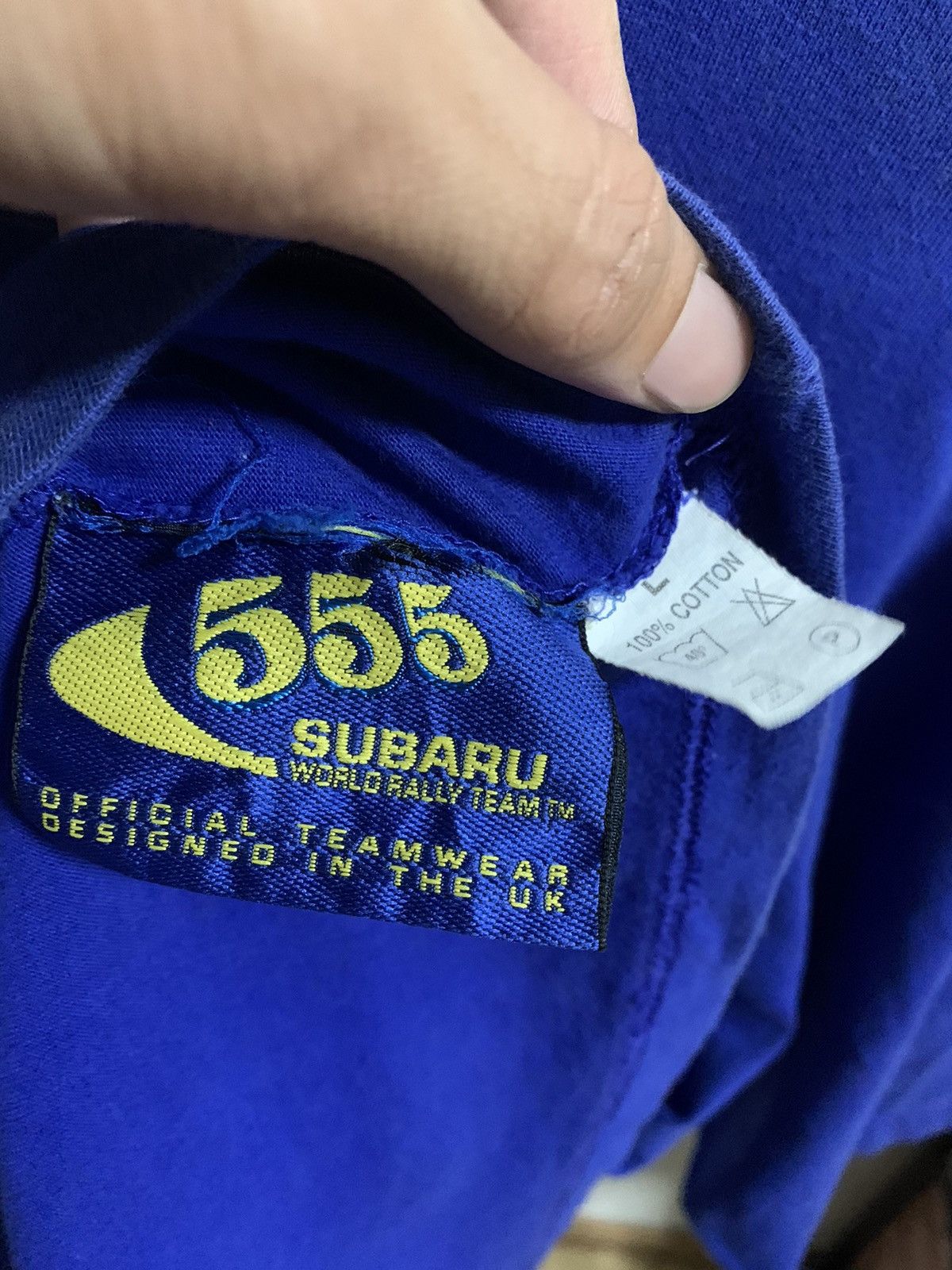 Japanese Brand × Sports Specialties × Vintage Vintage Subaru 555 World Rally Team Shirts Size US L / EU 52-54 / 3 - 7 Thumbnail