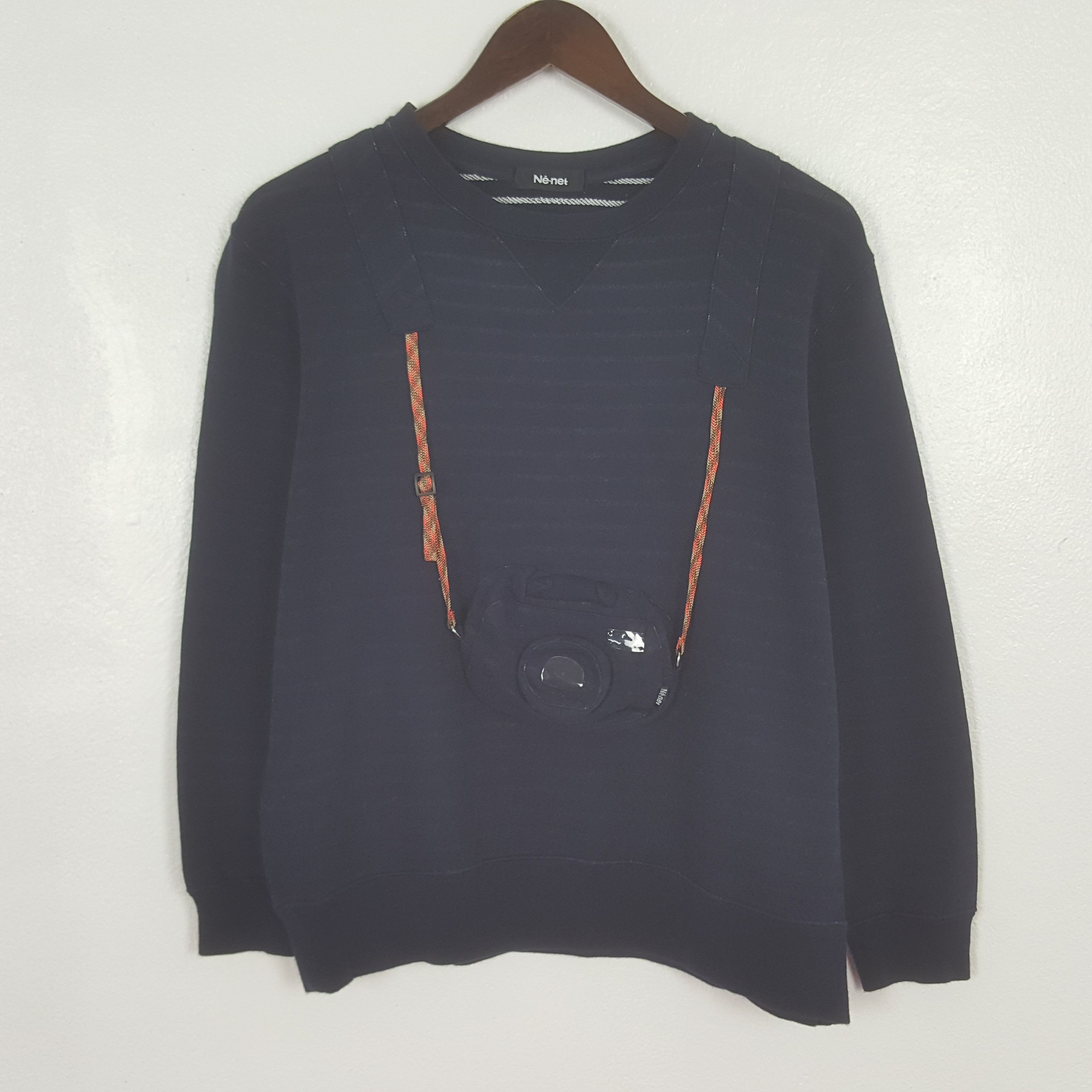 Vintage Ne-Net 3D Camera by Issey Miyake Sweatshirt