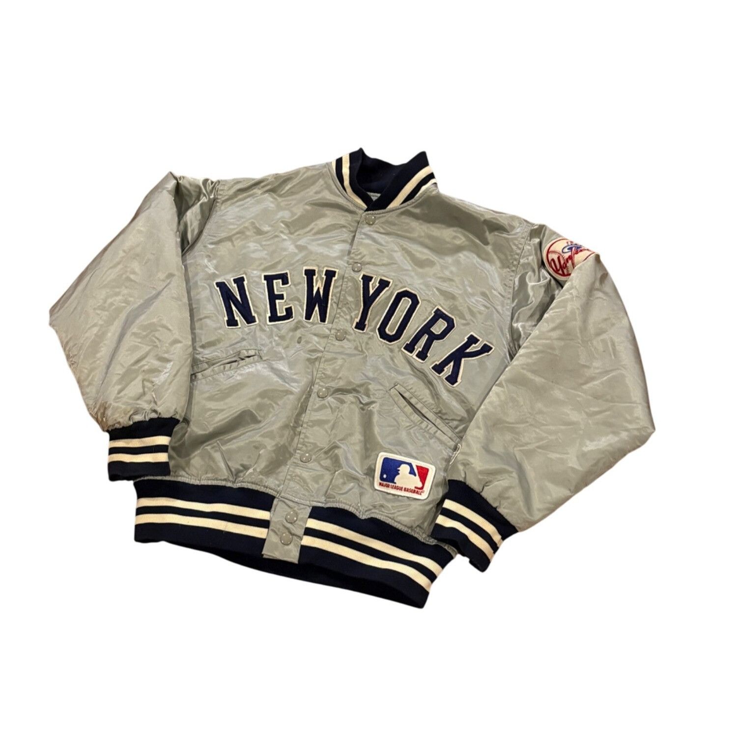 Other Vintage 1980's Felco New York Yankees Gray Satin Jacket Men' Size US M / EU 48-50 / 2 - 4 Thumbnail