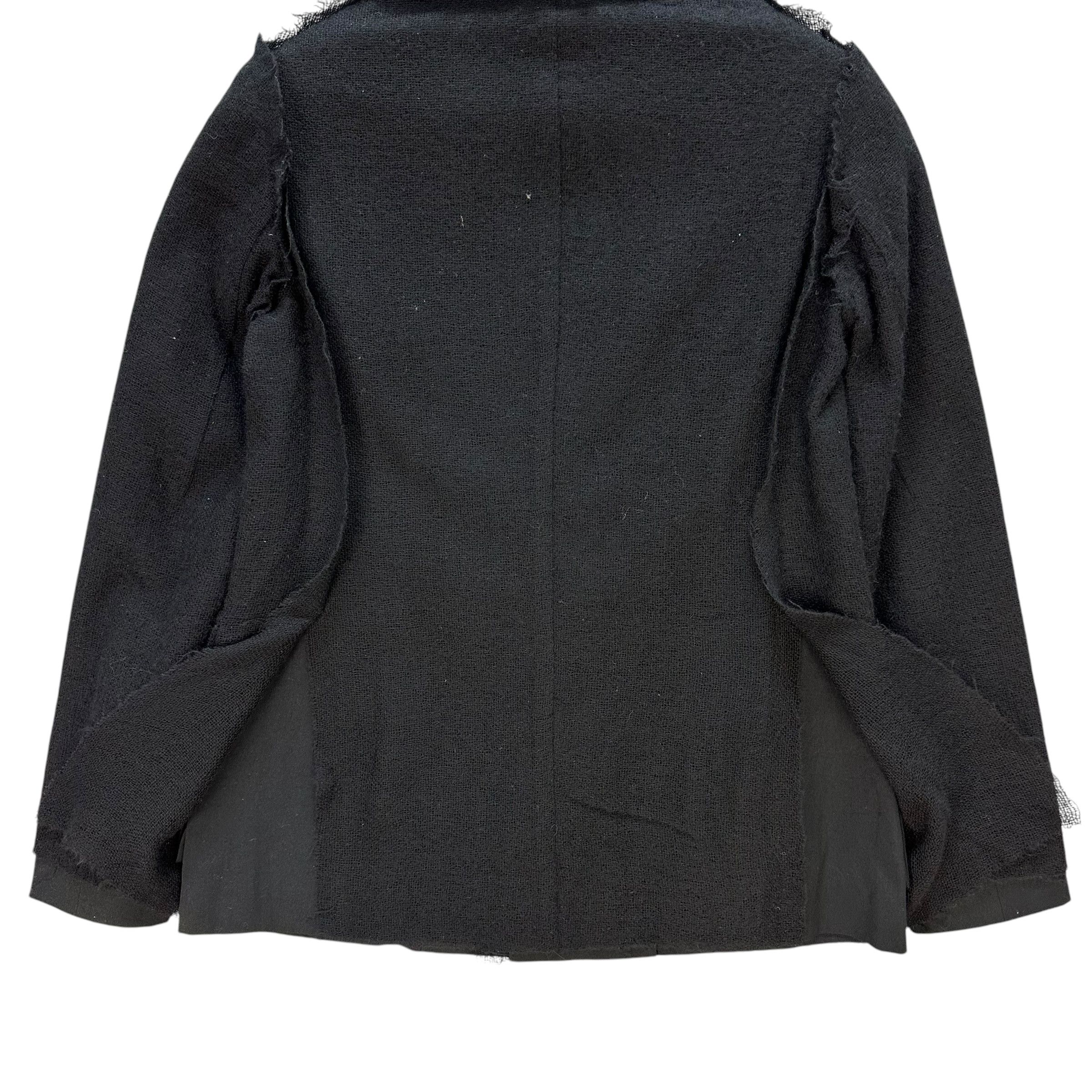 Yohji Yamamoto AW04 YOHJI YAMAMOTO Raw-Edge Deconstructed Jacket #A80-1942 Size S / US 4 / IT 40 - 23 Thumbnail