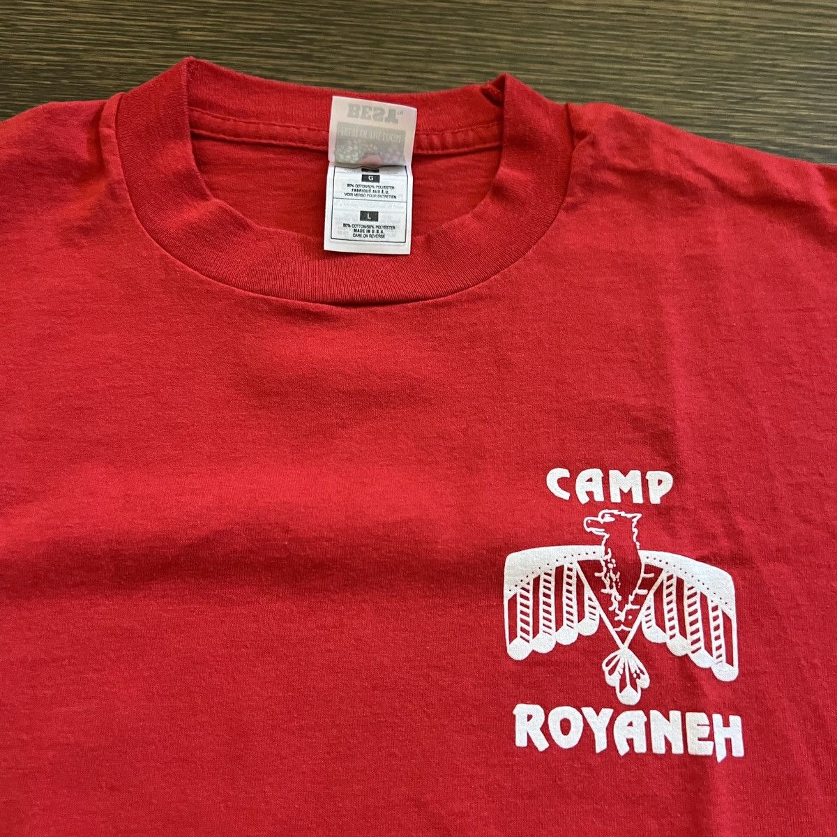 Vintage Vintage 1997 Camp Royaneh BSA Boy Scouts of America shirt Size US L / EU 52-54 / 3 - 4 Thumbnail