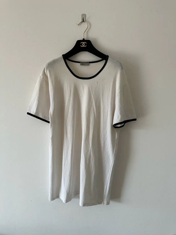 Dior Dior White Cotton XL Men's T-Shirt 0089 Size US XL / EU 56 / 4 - 1 Thumbnail