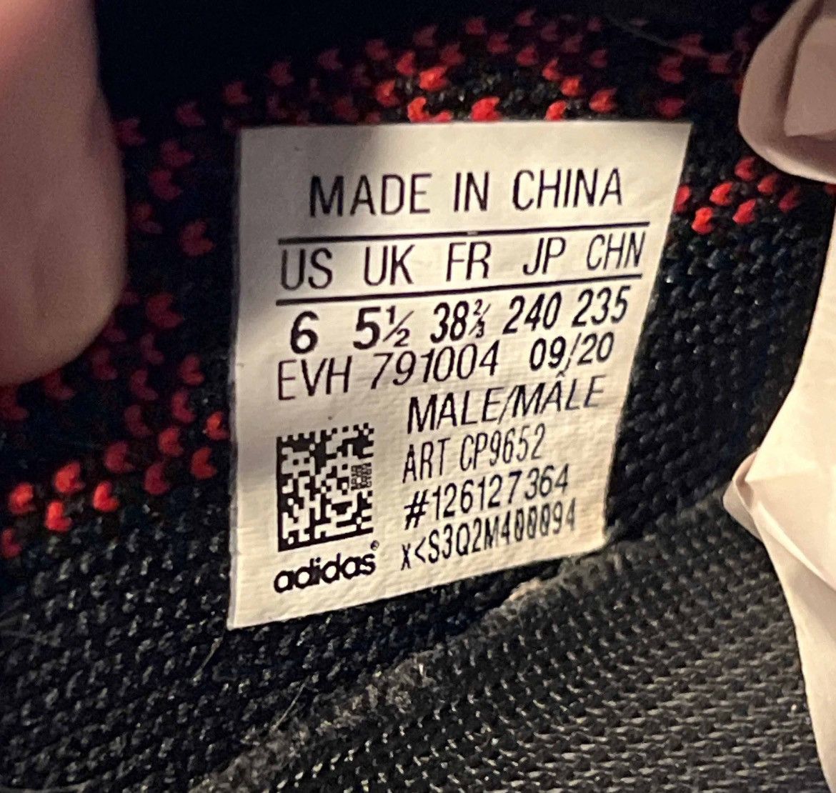 Adidas × Kanye West Adidas Yeezy Boost 350 V2 Bred Size 6 CP9652 Size US 6 / EU 39 - 6 Thumbnail