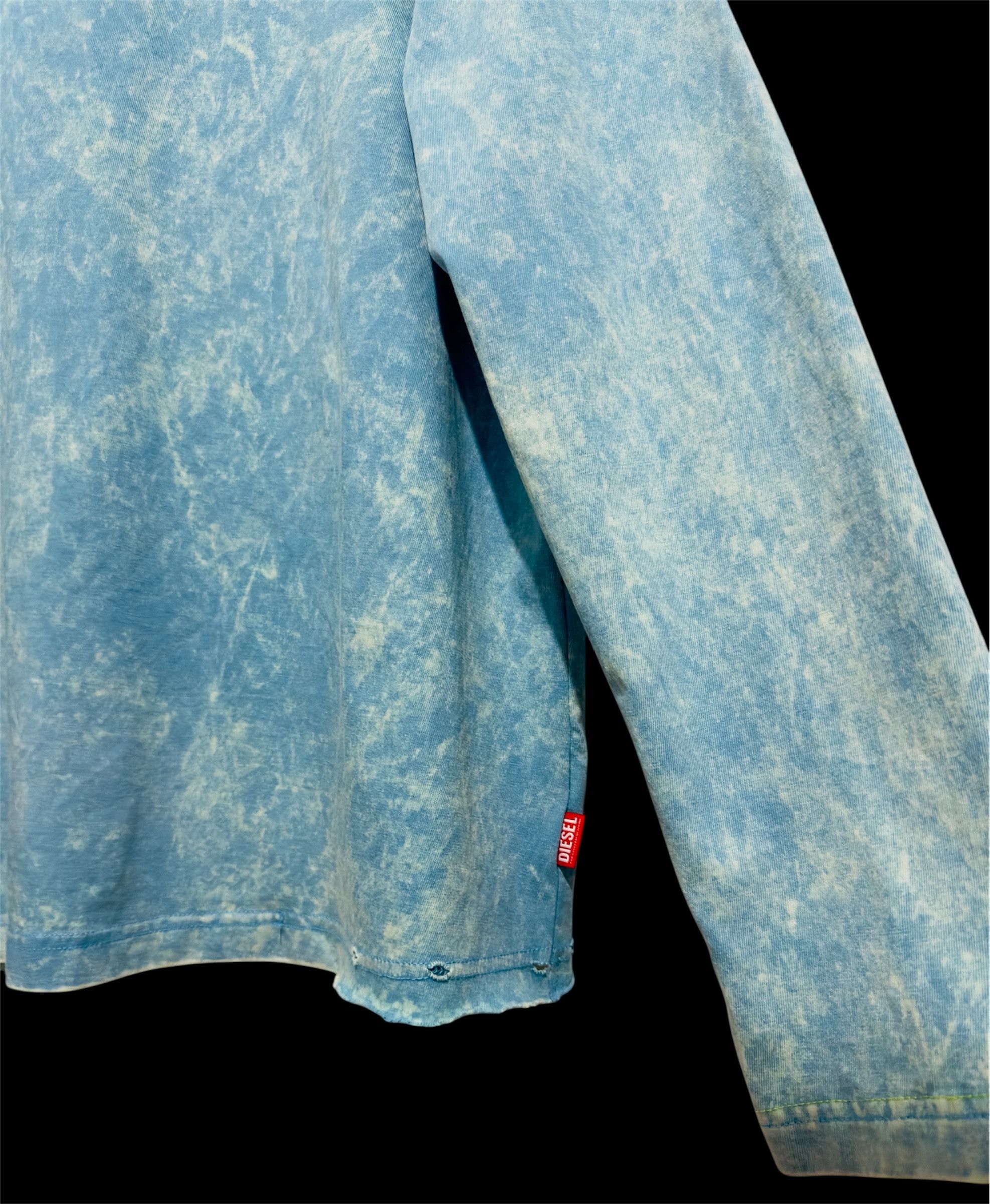 Diesel Acid-wash long-sleeve T-shirt in Blue Size US M / EU 48-50 / 2 - 6 Thumbnail