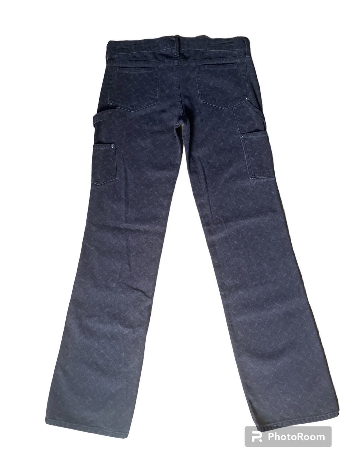 Billy Hill Billy Hill Diamond Plate Double Knee Carpenter Denim Jeans Size US 29 - 4 Thumbnail