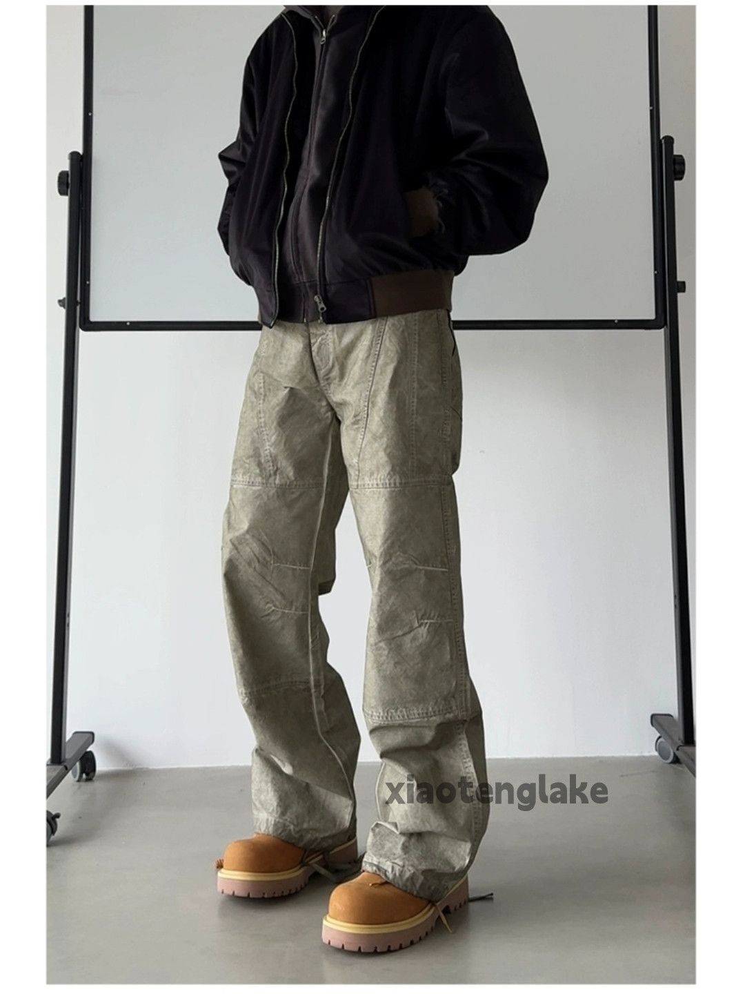 Designer × Japanese Brand × Vintage washed faded loose baggy work outdoor yuppie cargo pants Size US 30 / EU 46 - 4 Thumbnail
