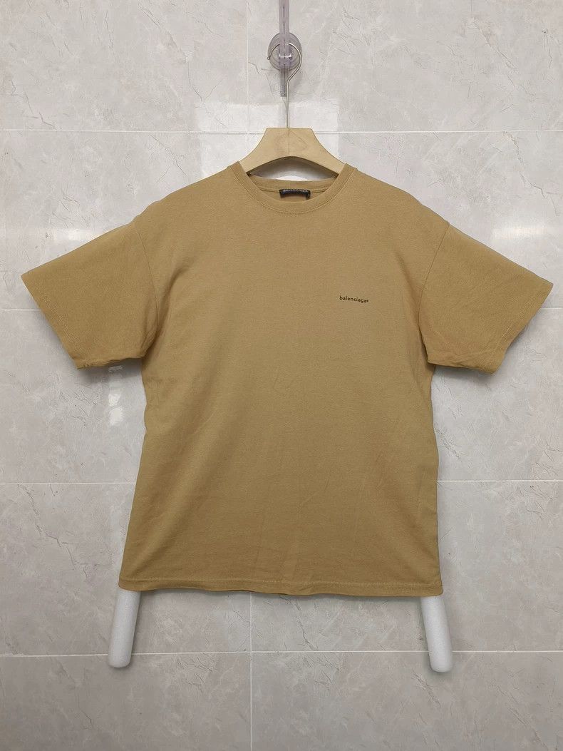 Balenciaga Balenciaga Khaki short-sleeved T-shirt 2504-Nextarrow Size US XXS / EU 40 - 1 Thumbnail