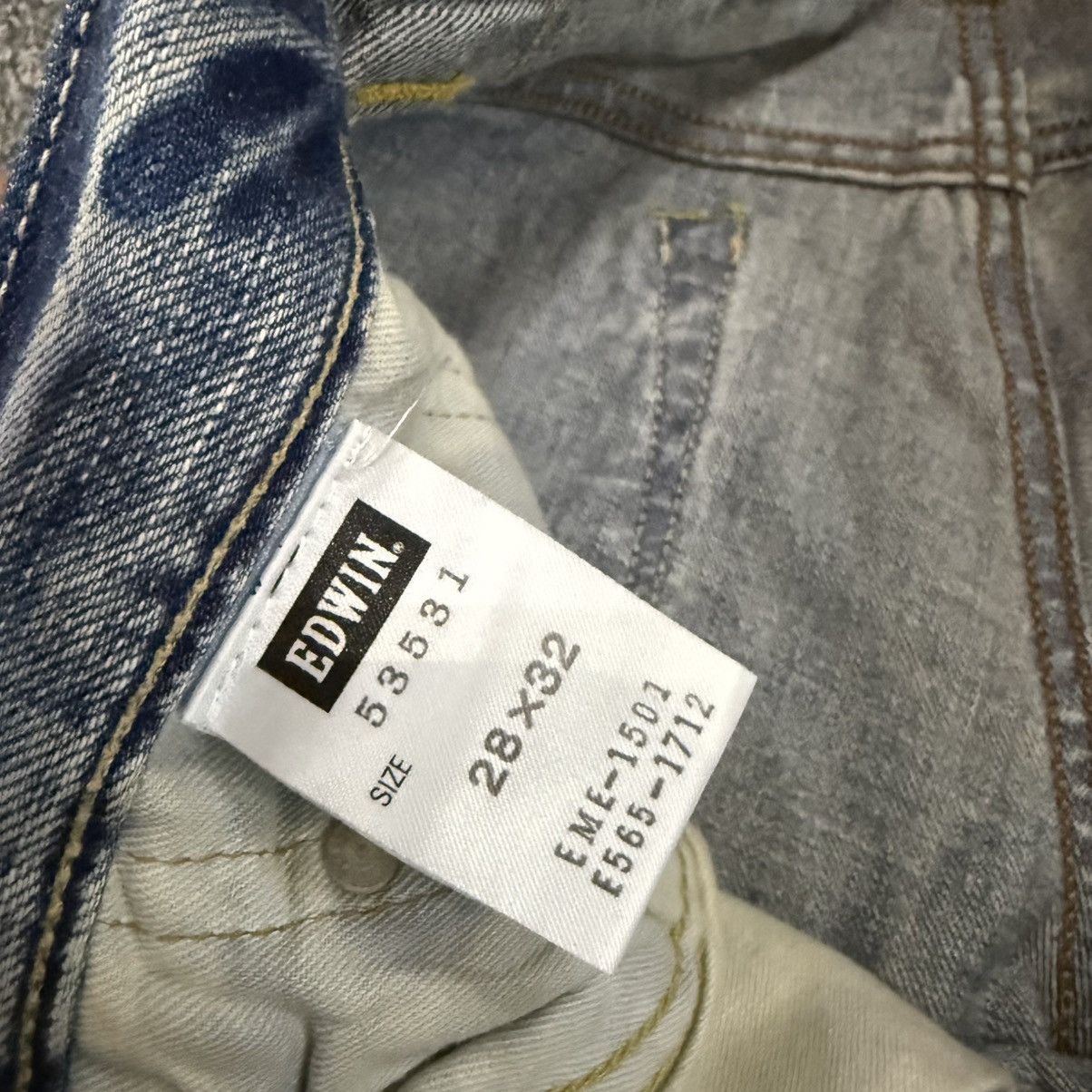 If Six Was Nine 🔥🇯🇵 Vintage 90s Flared Edwin Damage 13oz 503 Denim Jeans Size US 30 / EU 46 - 15 Thumbnail
