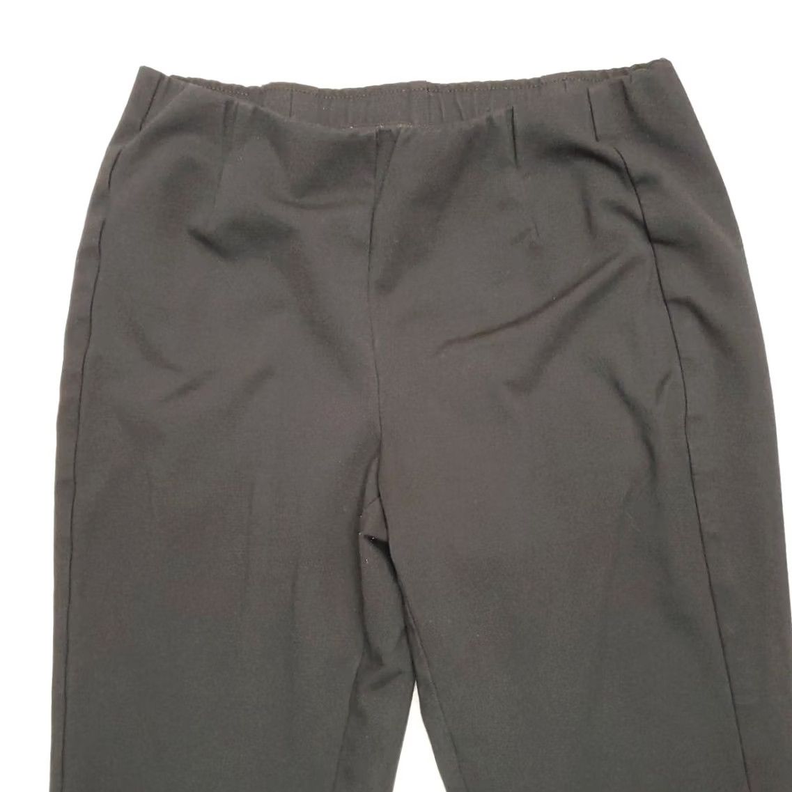 J. Jill J Jill Pant Women S Black Ponte Viscose Nylon 4 Way Stretch Pleated Slim Leg Pants, Slim, Black, Women S, Regular, Ponte, 28 in Inseam Size 28" / US 6 / IT 42 - 3 Thumbnail