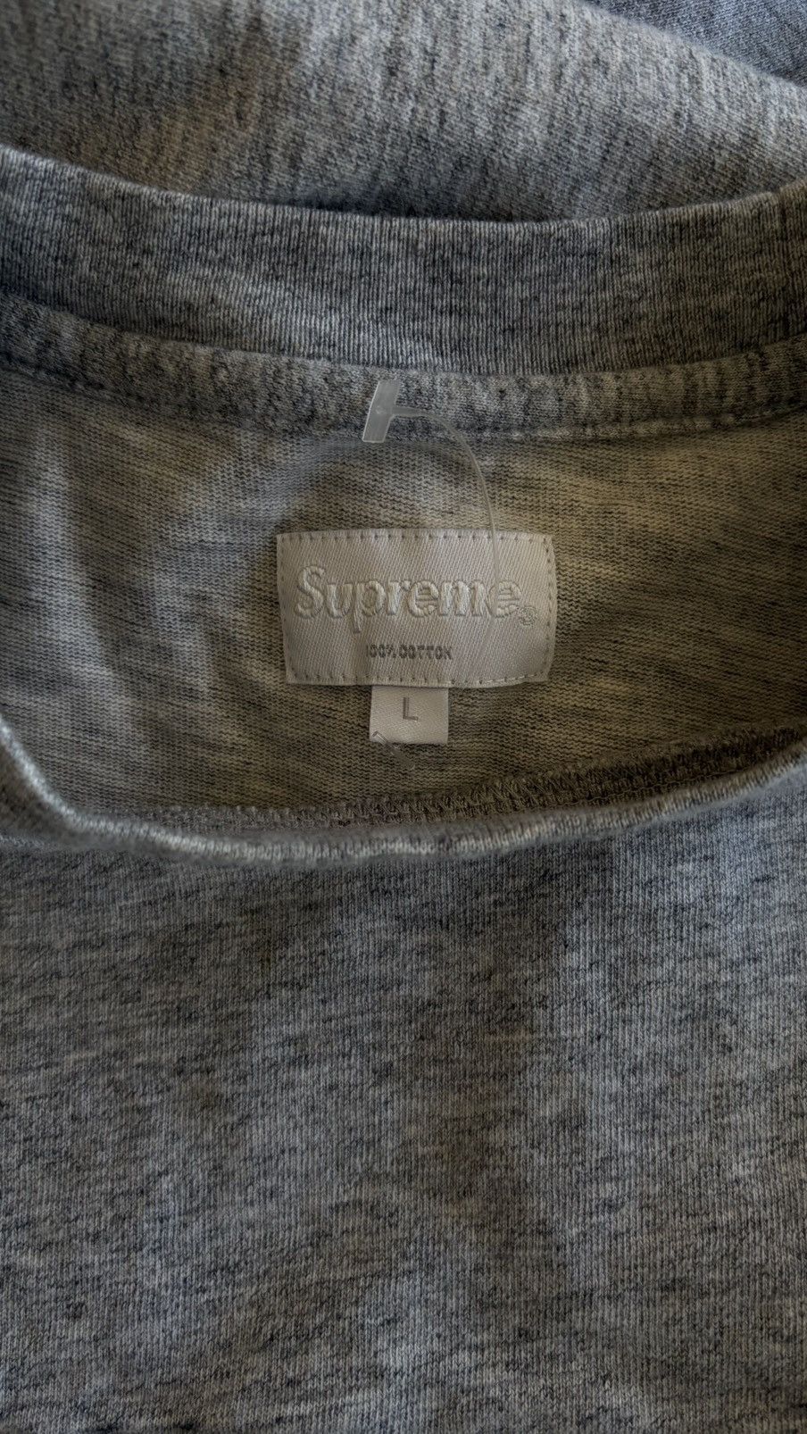 Supreme Supreme Reflective Logo Long Sleeve Grey Size L Size US L / EU 52-54 / 3 - 6 Thumbnail