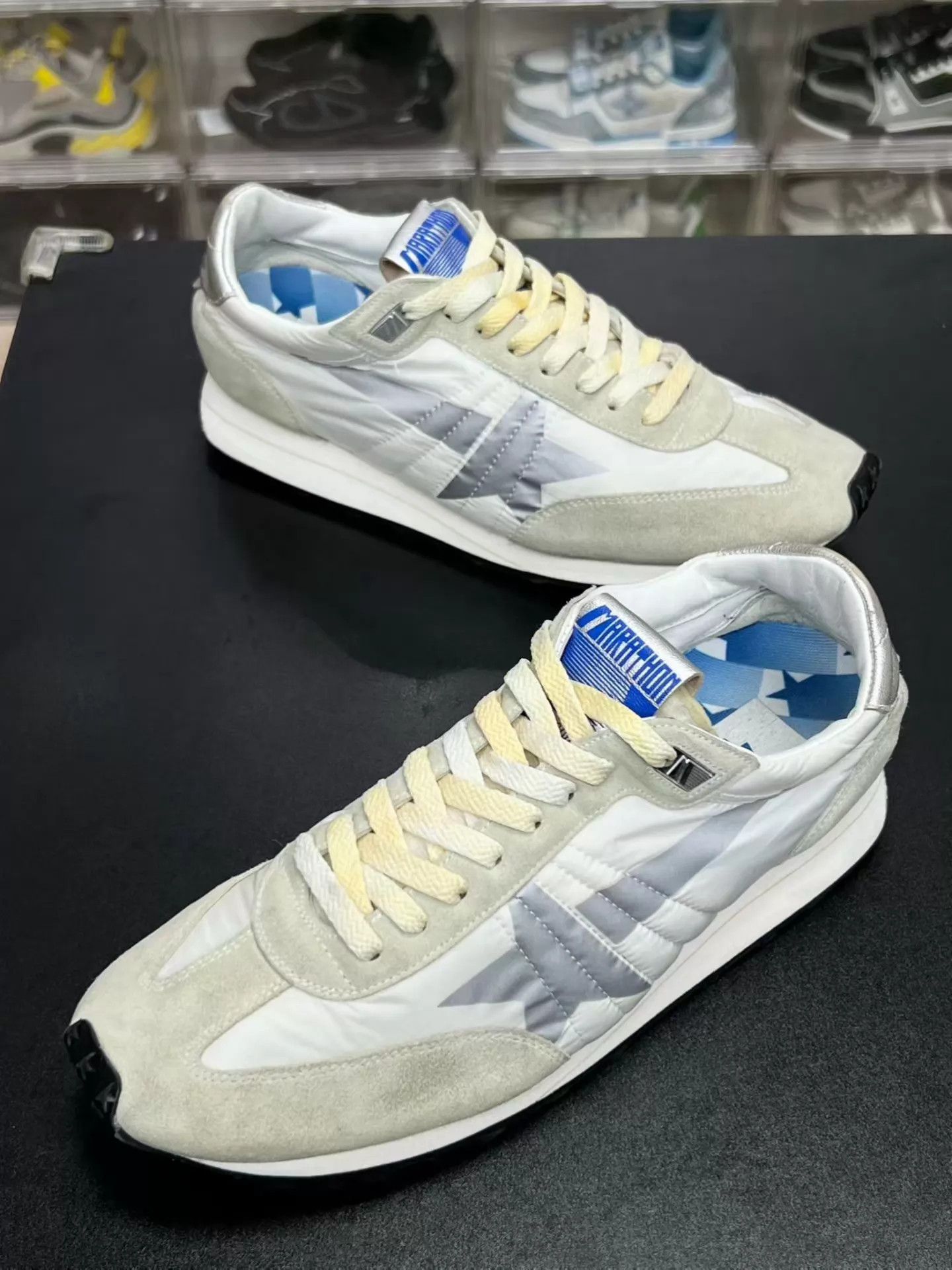 Golden Goose Golden Goose GGDB Marathon Distressed White Size 43 Size US 10 / EU 43 - 1 Thumbnail