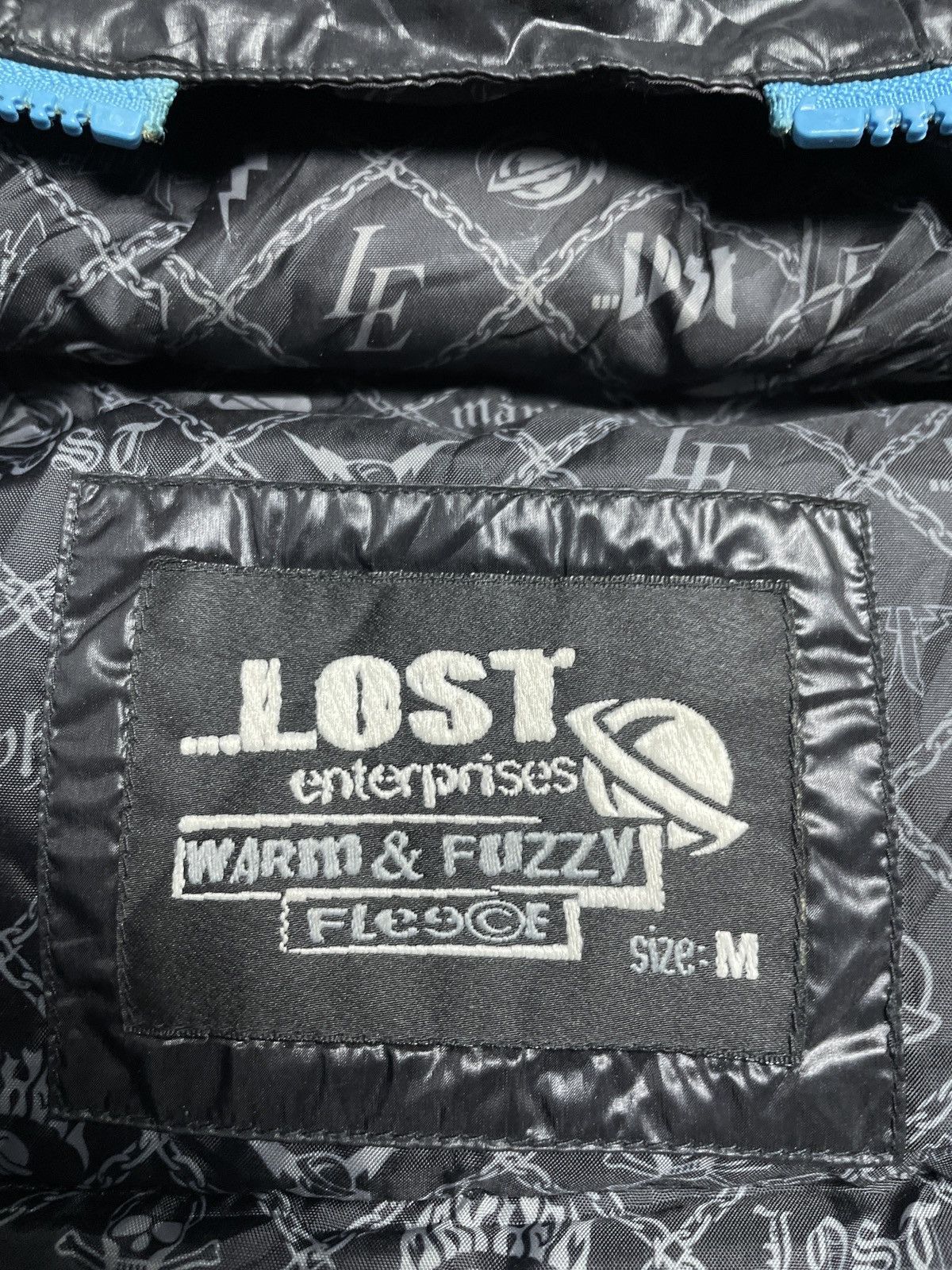 Angel Blue 2000’s Lost Enterpises - Puffer Skate Patch Jacket Size US L / EU 52-54 / 3 - 10 Thumbnail