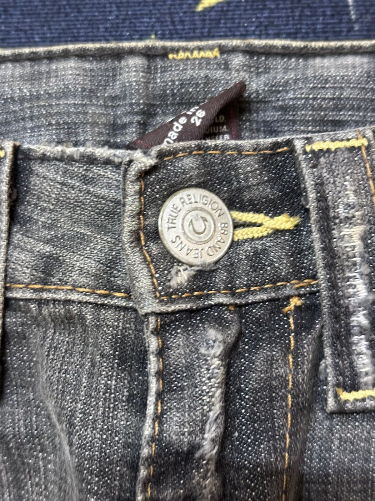True Religion Vintage True Religion Flare Bootcut Grunge Distressed Denim Size US 31 - 8 Thumbnail