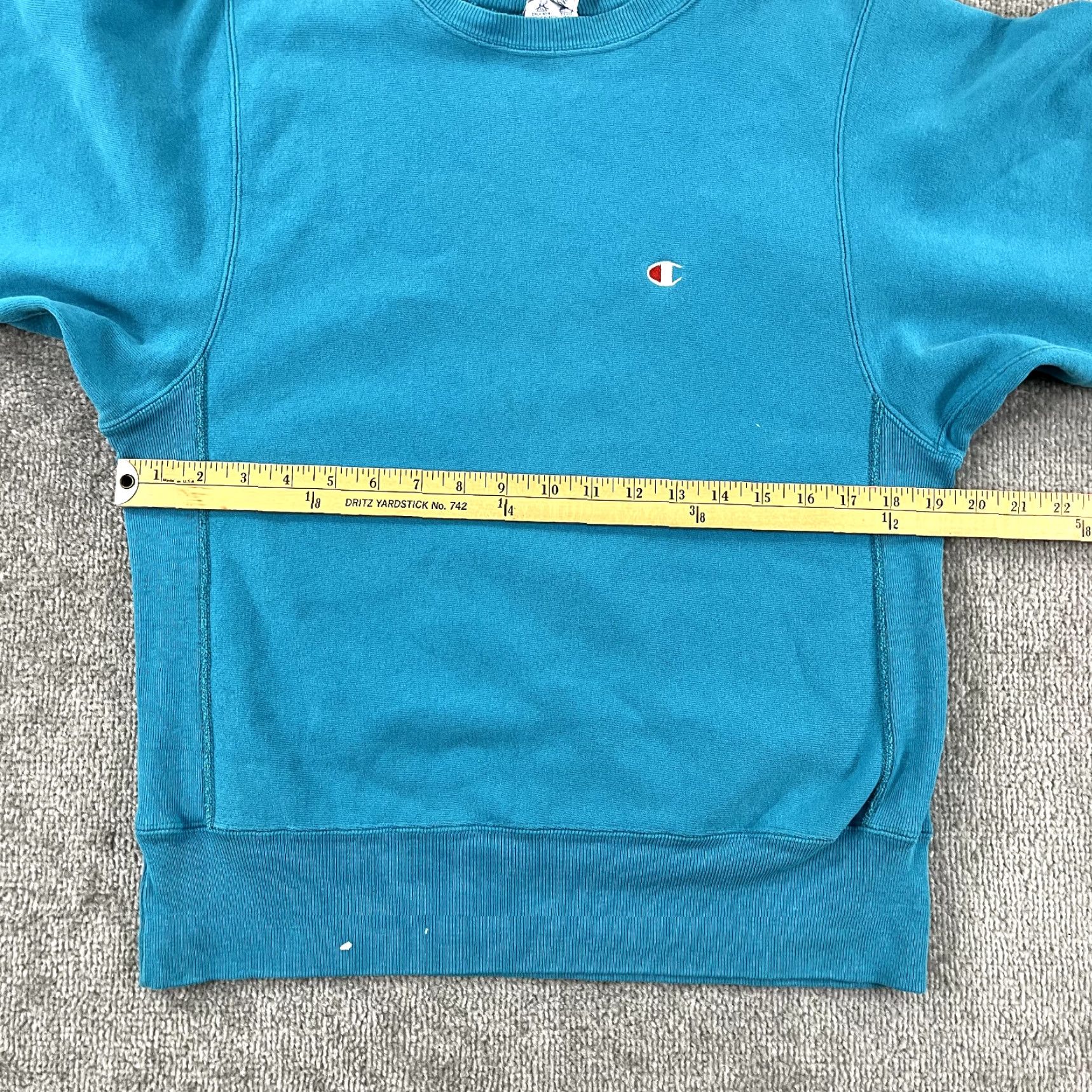 Champion VINTAGE CHAMPION Sweatshirt Womens M Blue Reverse Weave Pullover 90s USA Size M / US 6-8 / IT 42-44 - 6 Thumbnail