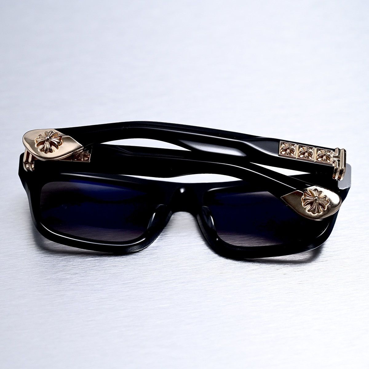 Chrome Hearts CHROME HEARTS SLUSS BUSSIN II BLACK-18KGP SUNGLASSES Size ONE SIZE - 11 Thumbnail