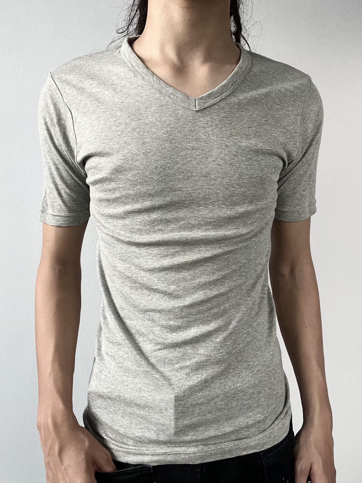 Helmut Lang Helmut Lang Grey Tee Size US M / EU 48-50 / 2 - 3 Thumbnail