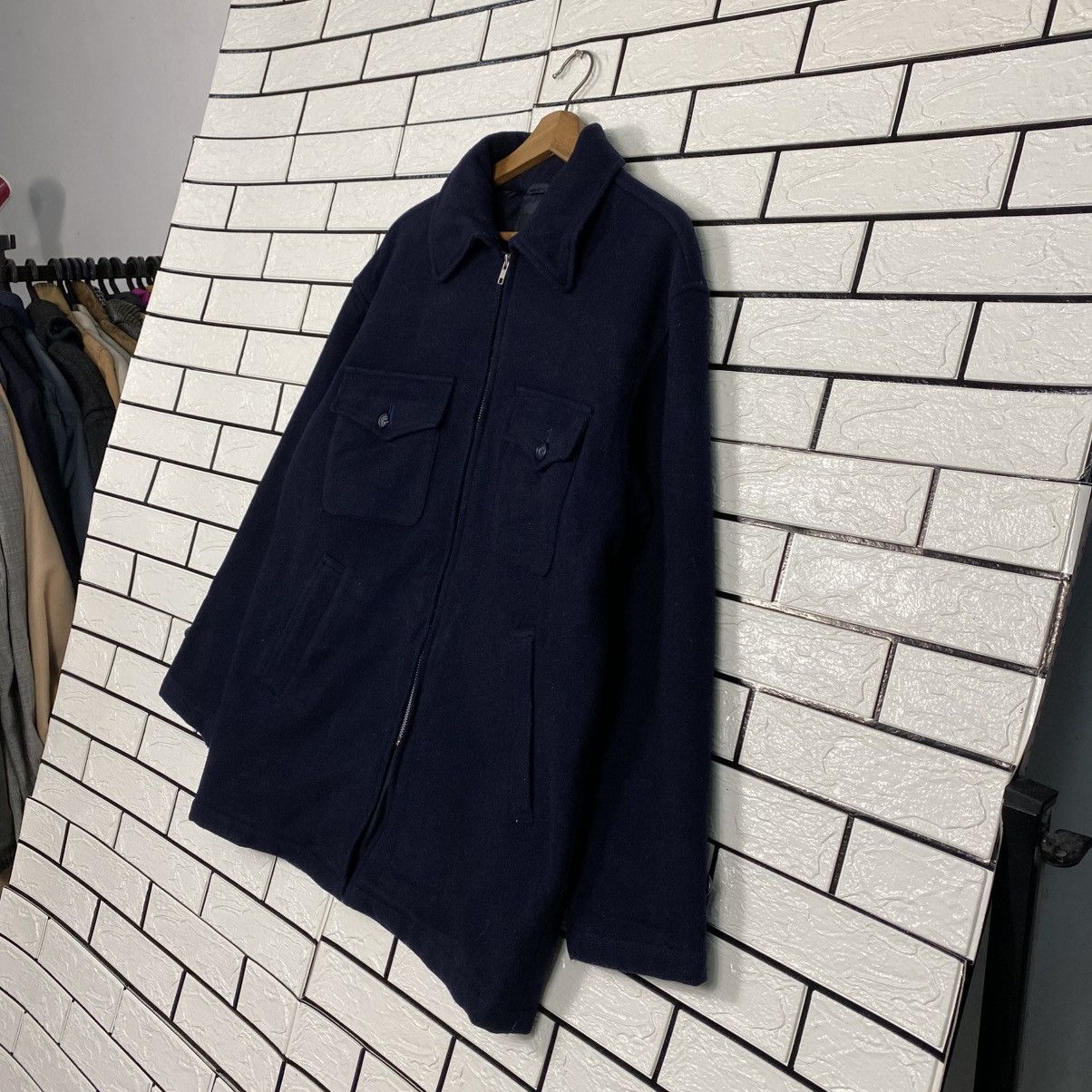 Issey Miyake 📌Vintage Wool Chore Jacket Zipper Blanket Massimo Supply Size US M / EU 48-50 / 2 - 3 Thumbnail