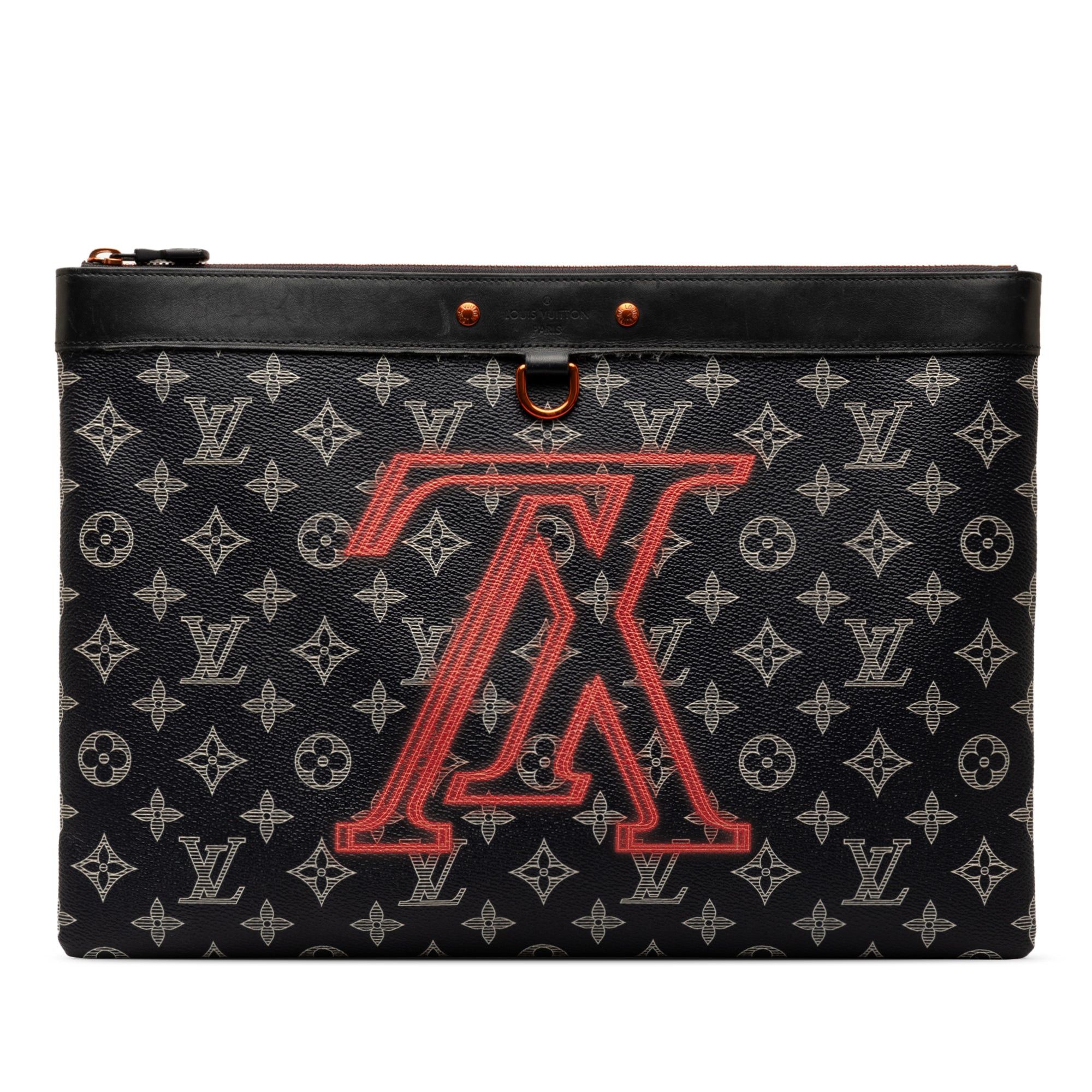 Louis Vuitton Louis Vuitton Monogram Ink Upside Down Apollo Pochette Black Size ONE SIZE - 1 Thumbnail