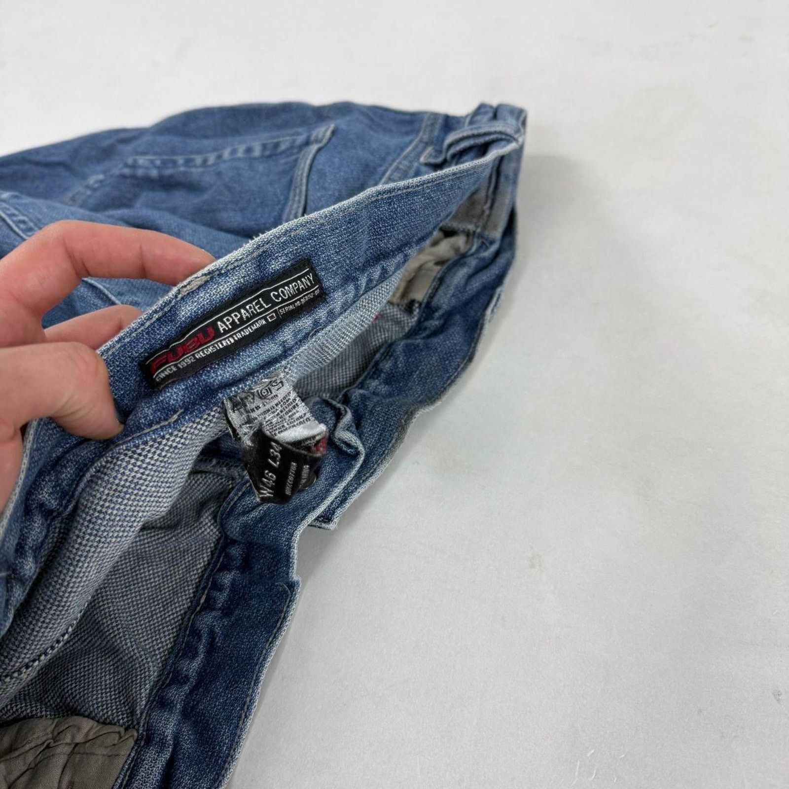 Fubu × JNCO × Vintage Vintage fubu y2k grunge baggy wide leg faded archive jeans Size US 42 / EU 58 - 6 Thumbnail