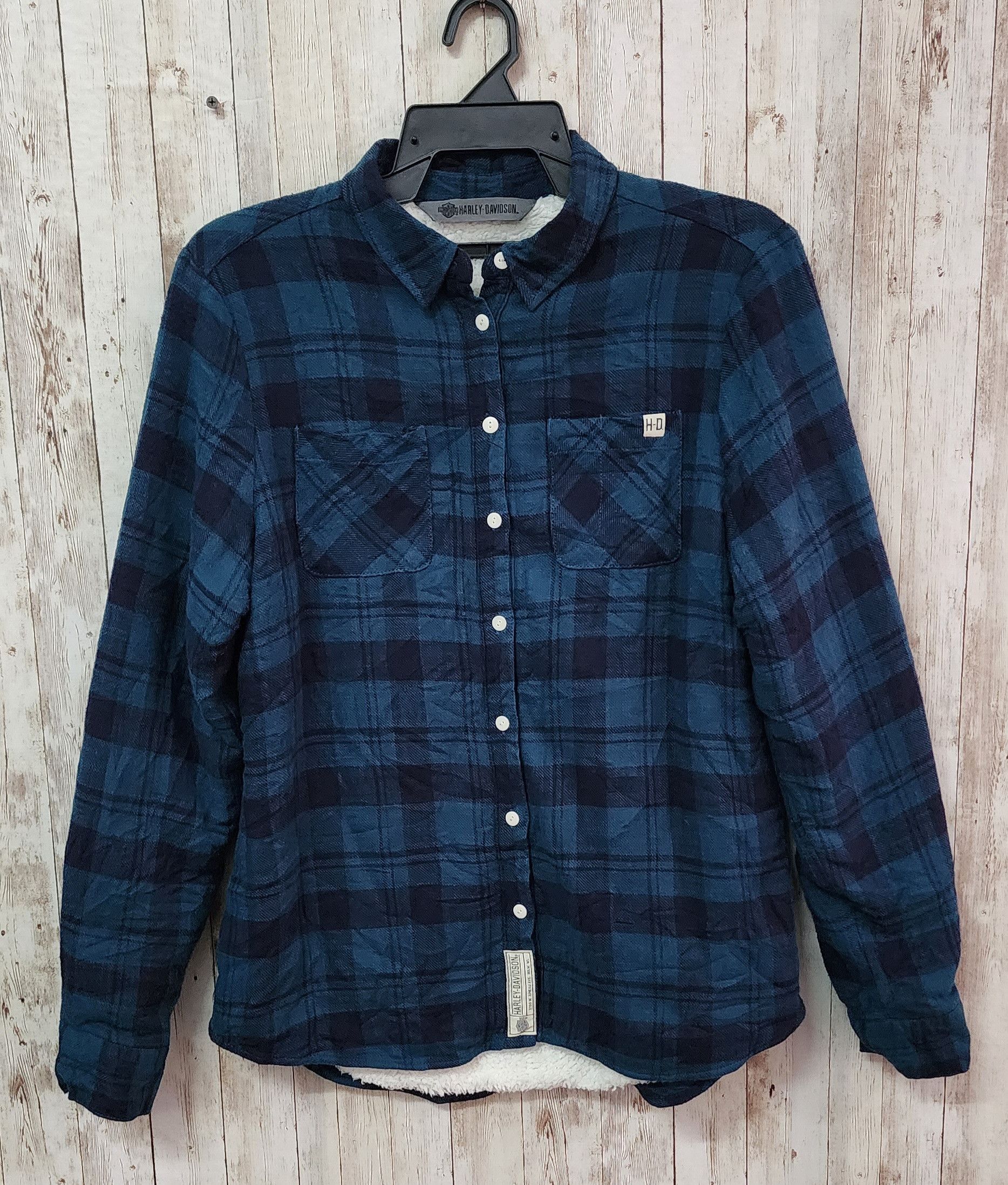 Harley Davidson Harley Davidson Women's Sherpa Lined Layering Shirt Size M / US 6-8 / IT 42-44 - 2 Thumbnail
