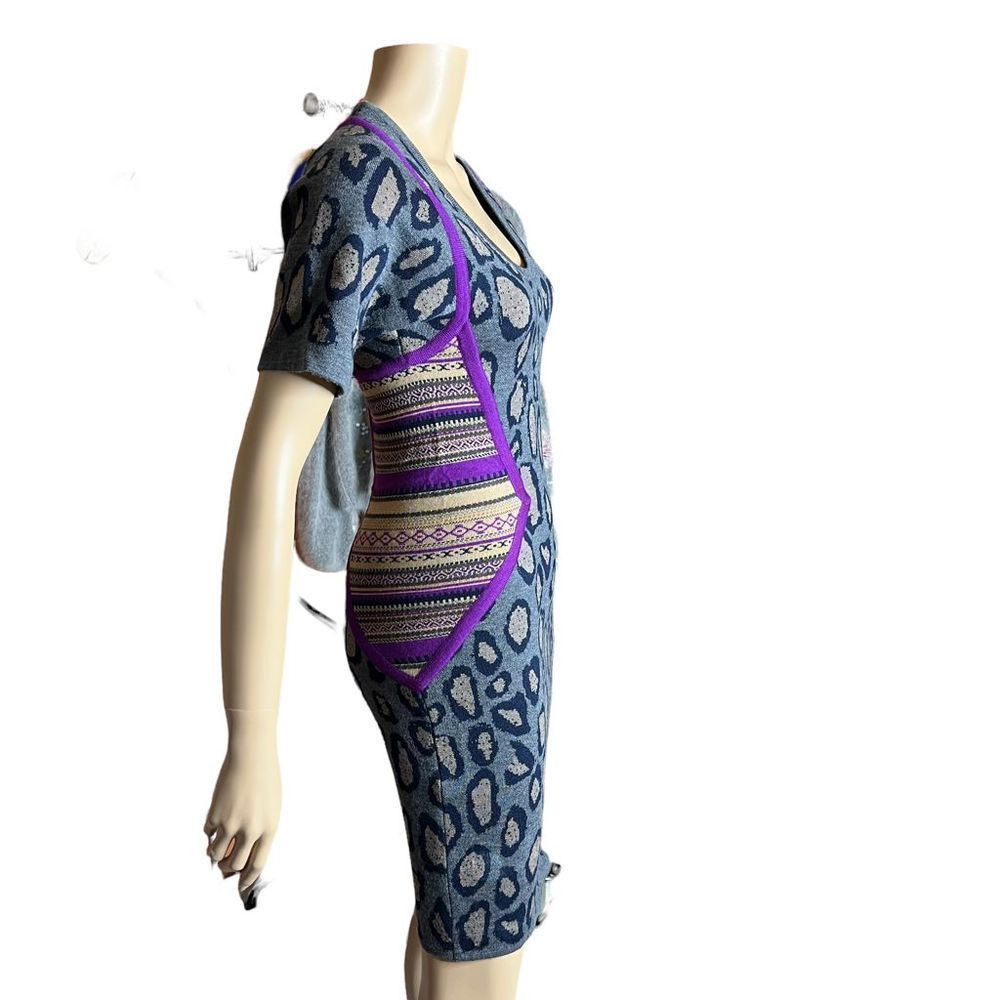 Yigal Azrouel Cut25 by Yigal Azrouel Animal Print bodycon wool dress XS NWT Size XS / US 0-2 / IT 36-38 - 6 Thumbnail