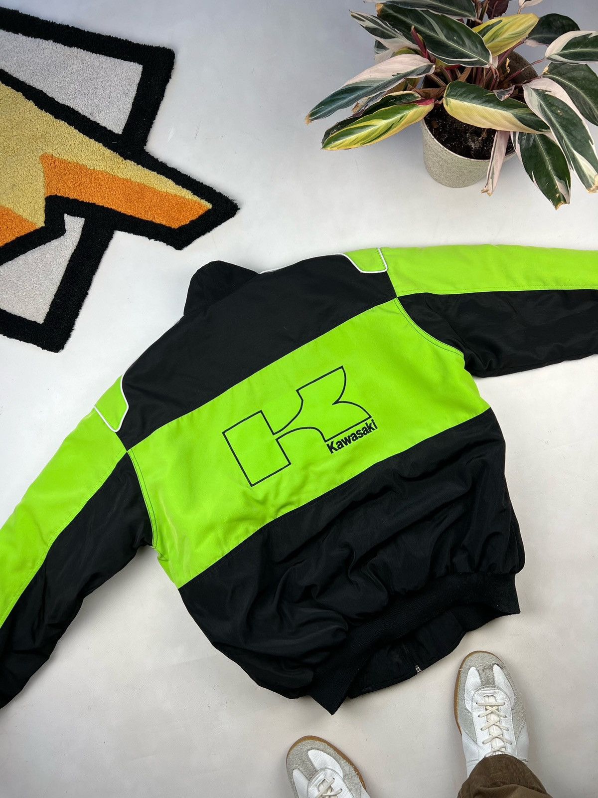 Other Vintage Kawasaki racing Jacket moto F-1 y2k Size US L / EU 52-54 / 3 - 13 Thumbnail